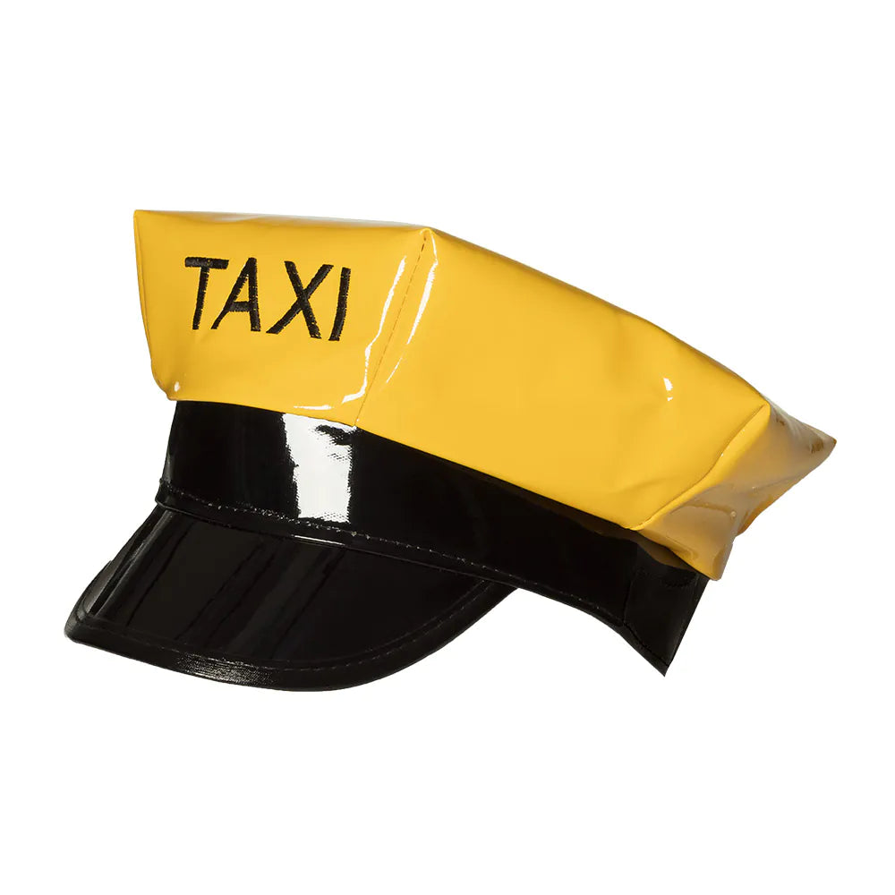 Taxi Mütze gelb – lustige Chauffeur Kappe für Karneval, Fasching & Party 2