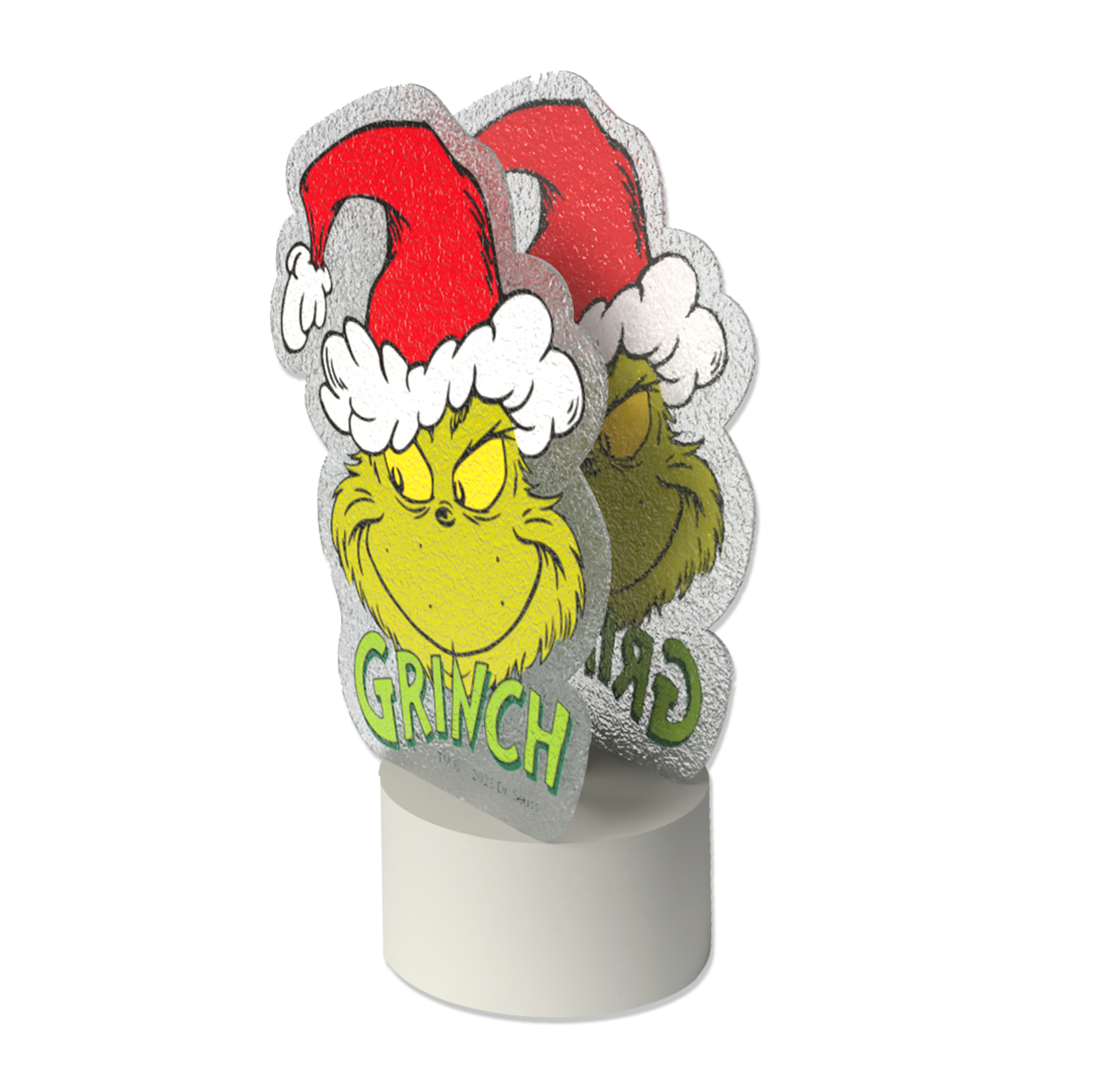 The Grinch LED Teelicht – Weihnachtsdeko Figur grün rot Weihnachten