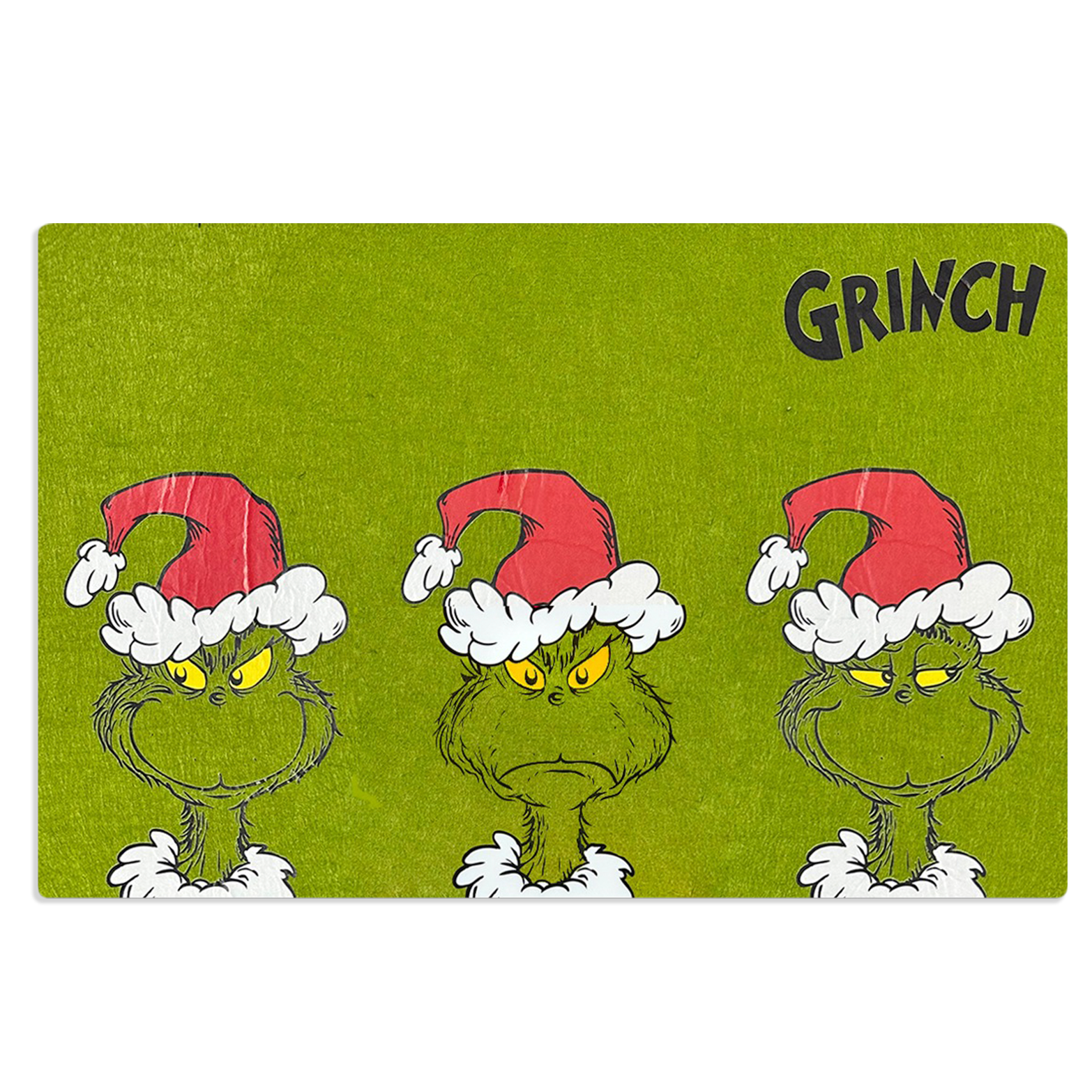 The Grinch Platzmatte Filz 45x30 cm grün – Weihnachtsdeko für Esstisch