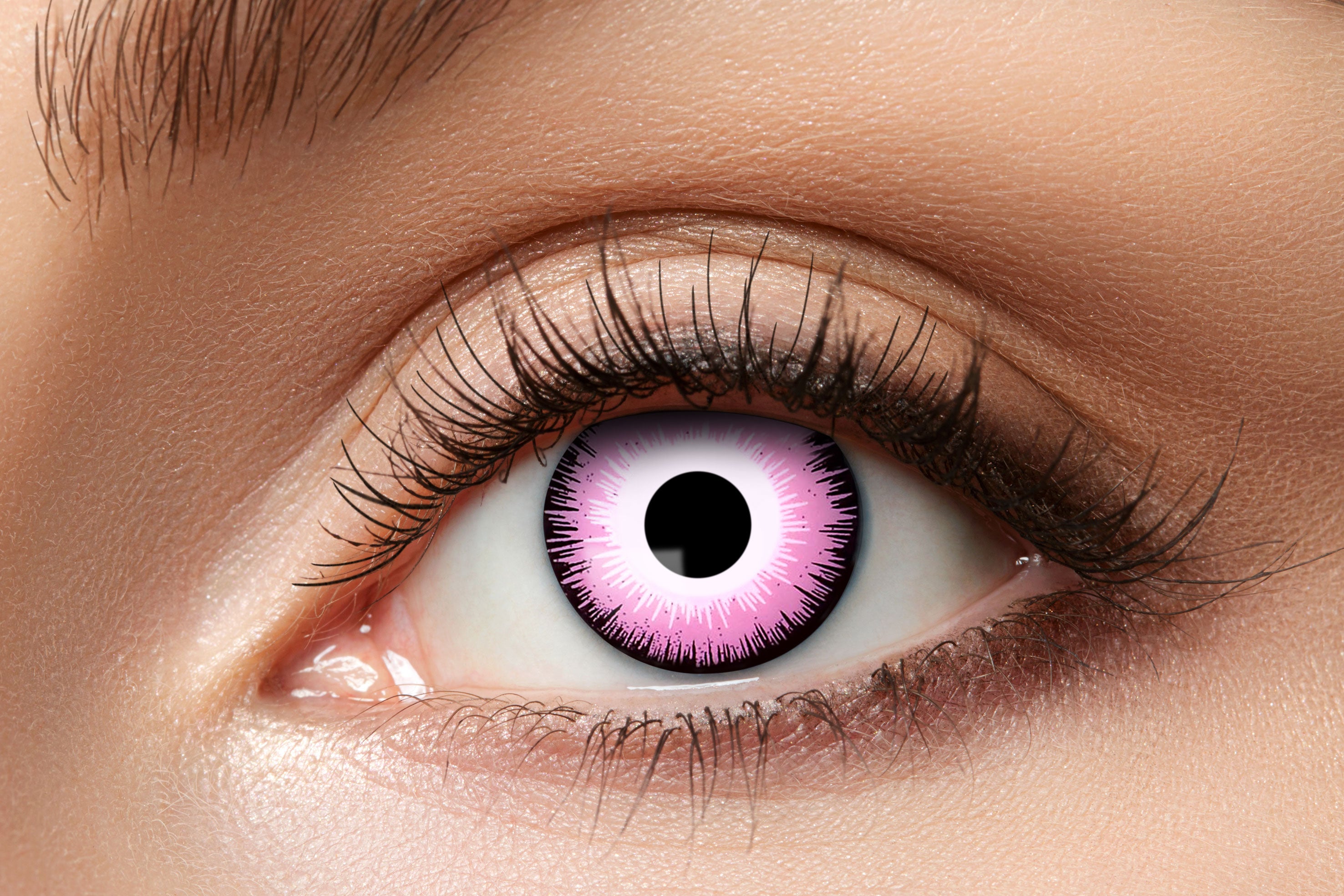 Zoelibat Eyecatcher 12 Monats-Kontaktlinsen Pink Eye
