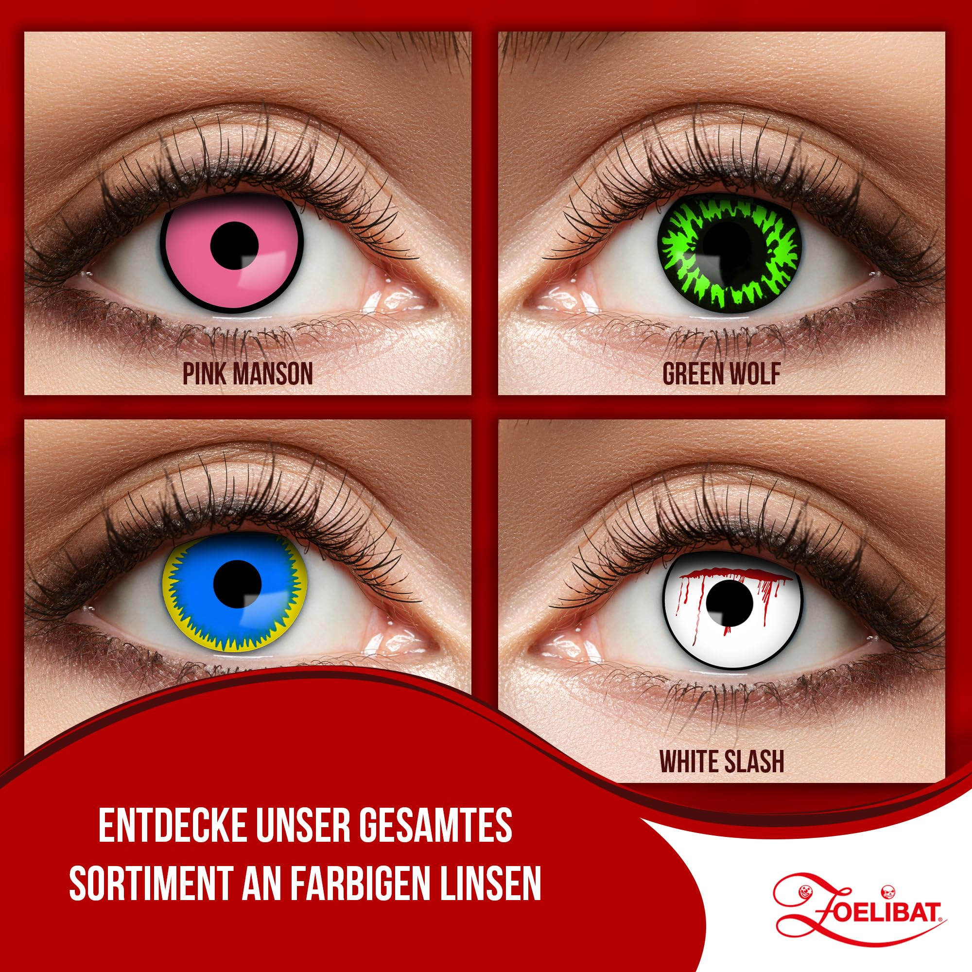 Zoelibat Eyecatcher 3 Monats-Kontaktlinsen Blue Sun 8