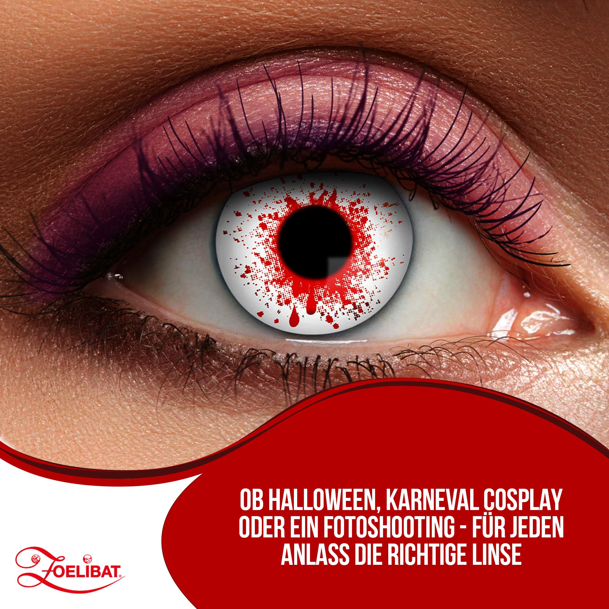 Zoelibat Eyecatcher Wochen-Kontaktlinsen Bloodshot 3 6