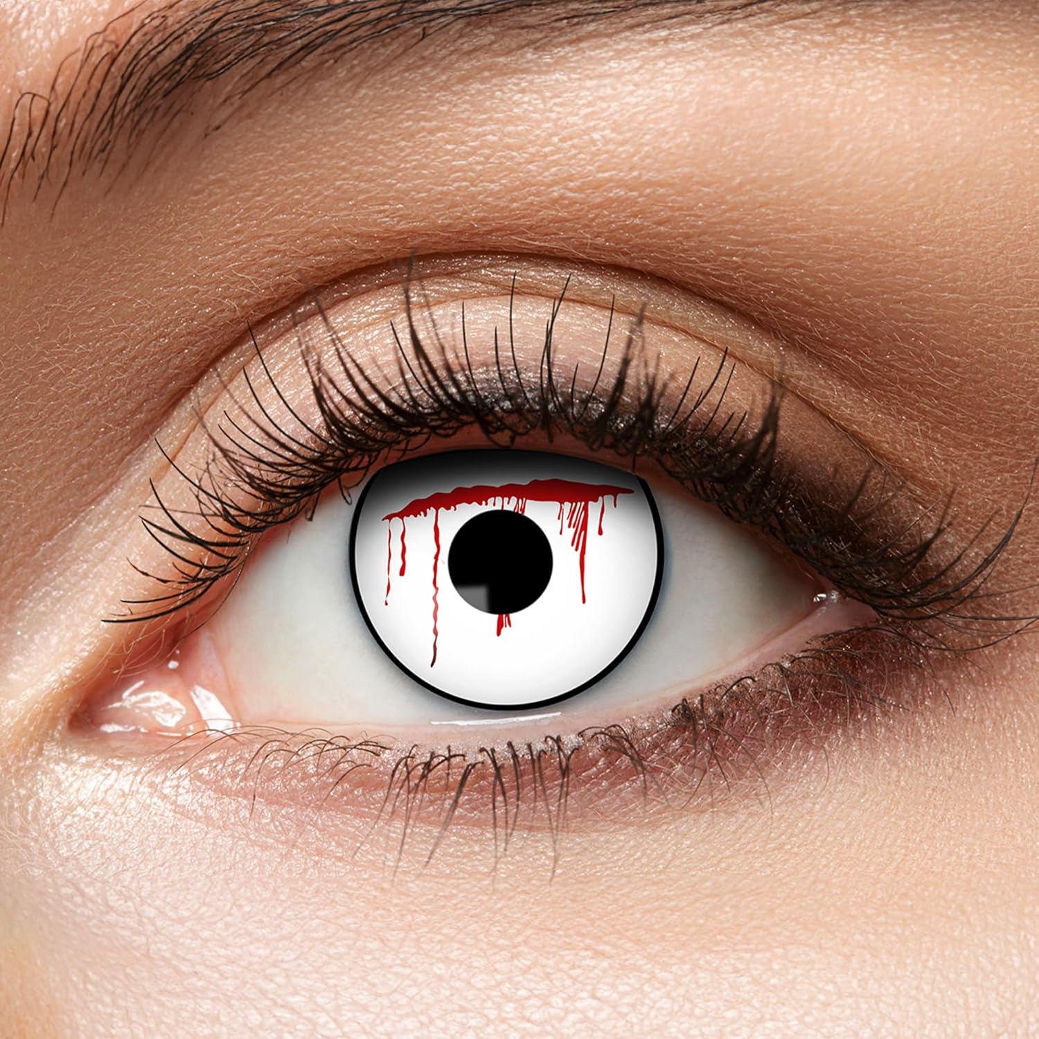 Zoelibat Eyecatcher Wochen-Kontaktlinsen White Slash