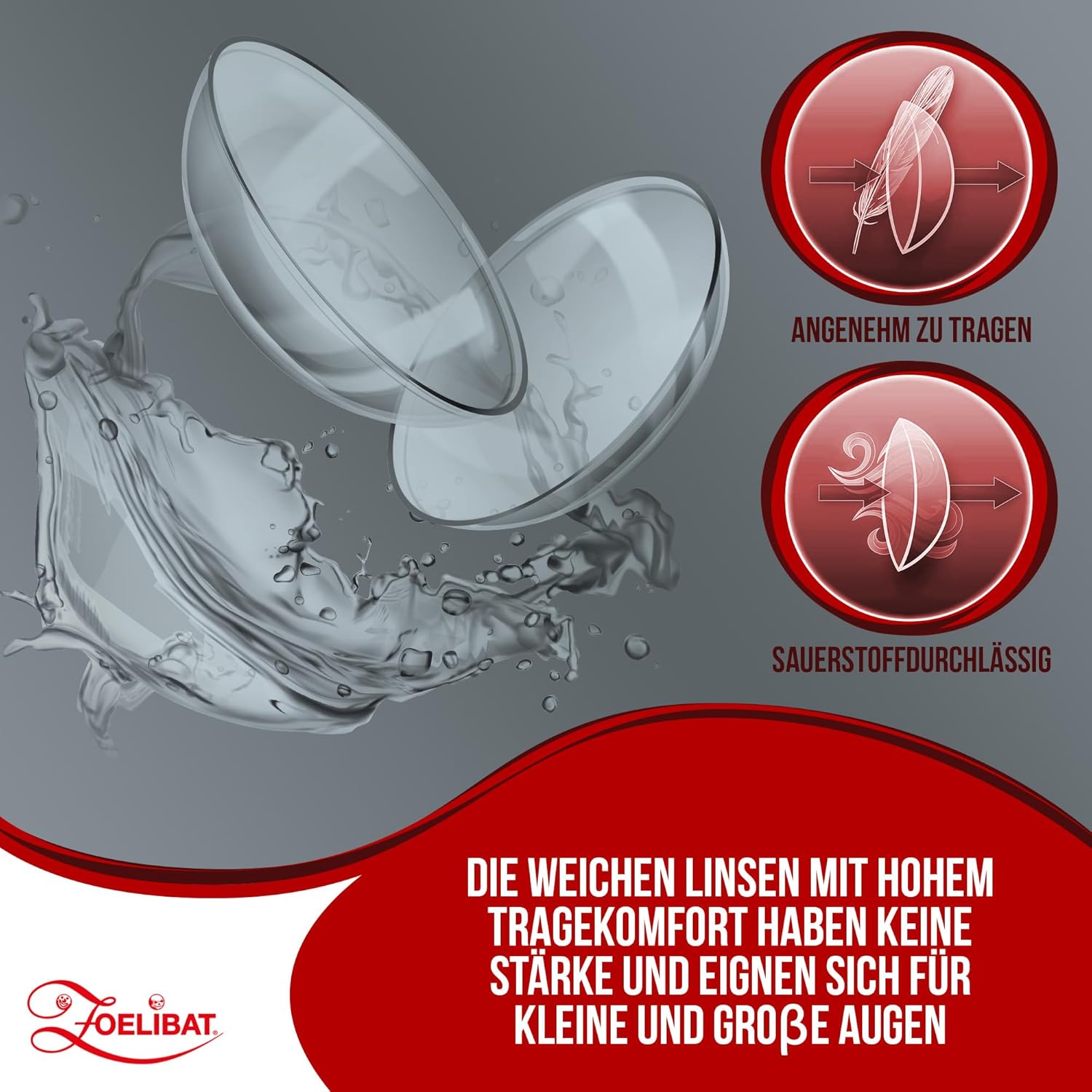 Zoelibat Eyecatcher 12 Monats-Kontaktlinsen Grey Demon 5