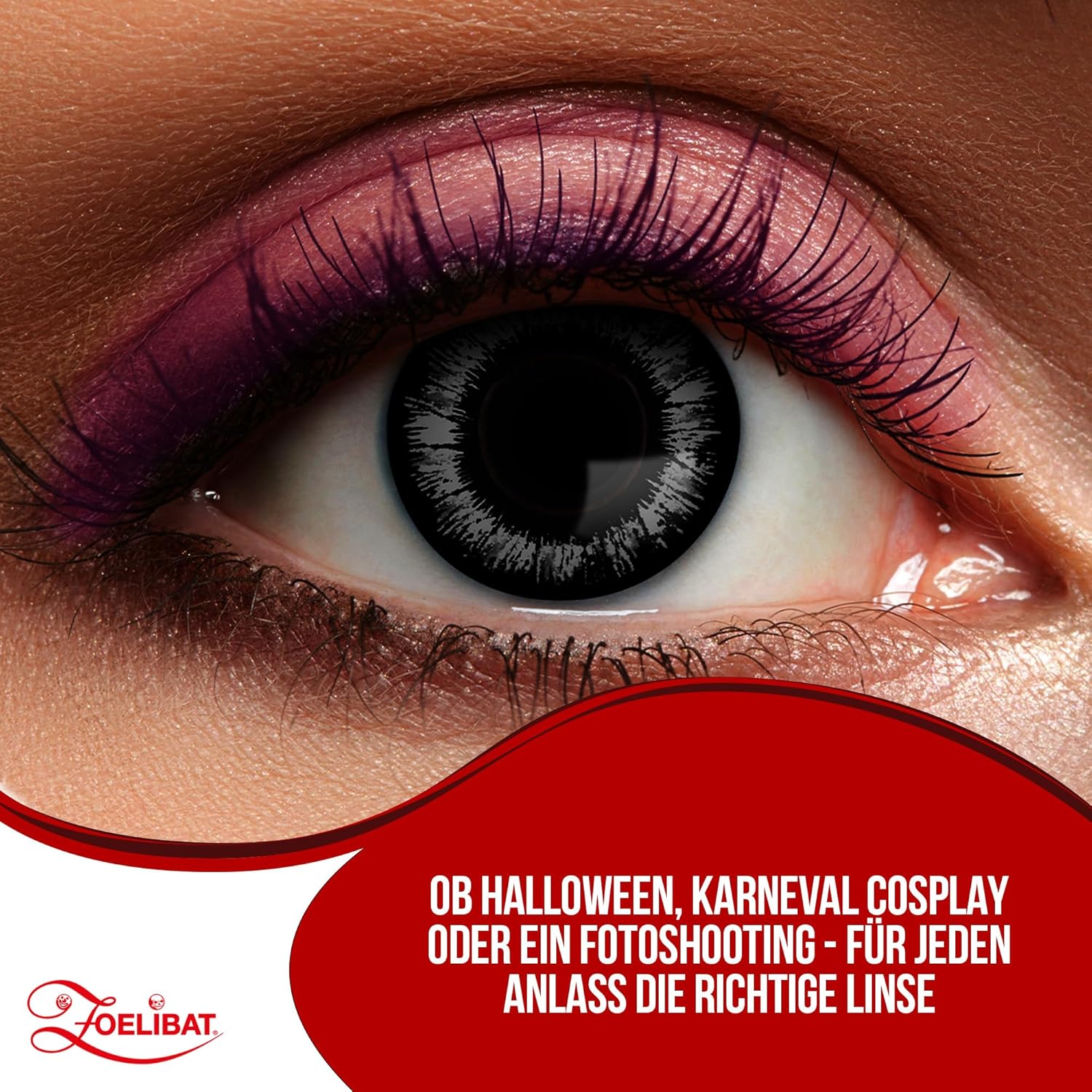 Zoelibat Eyecatcher 12 Monats-Kontaktlinsen Grey Demon 6