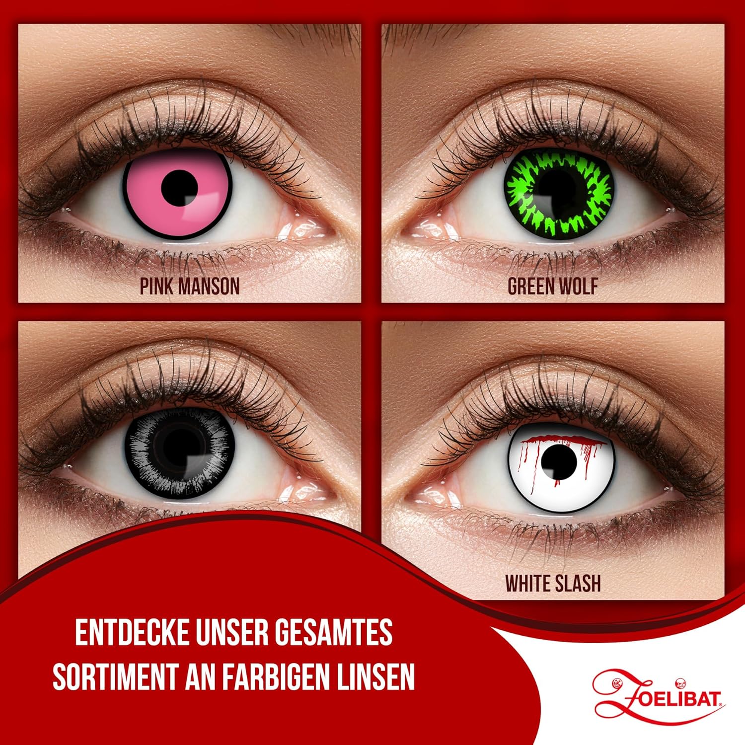 Zoelibat Eyecatcher 12 Monats-Kontaktlinsen Grey Demon 7