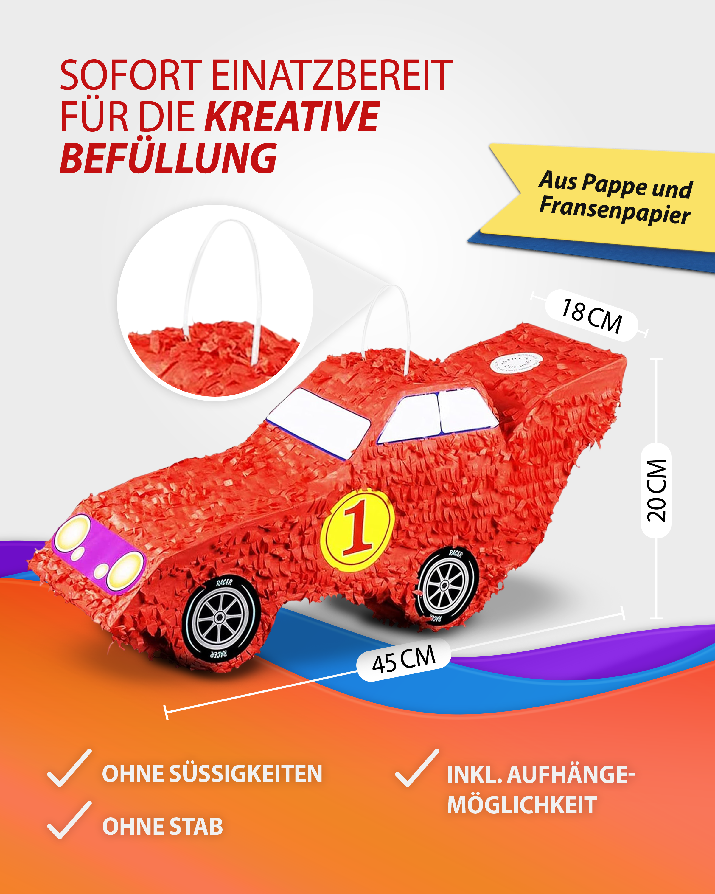 Pinata Rennwagen 12