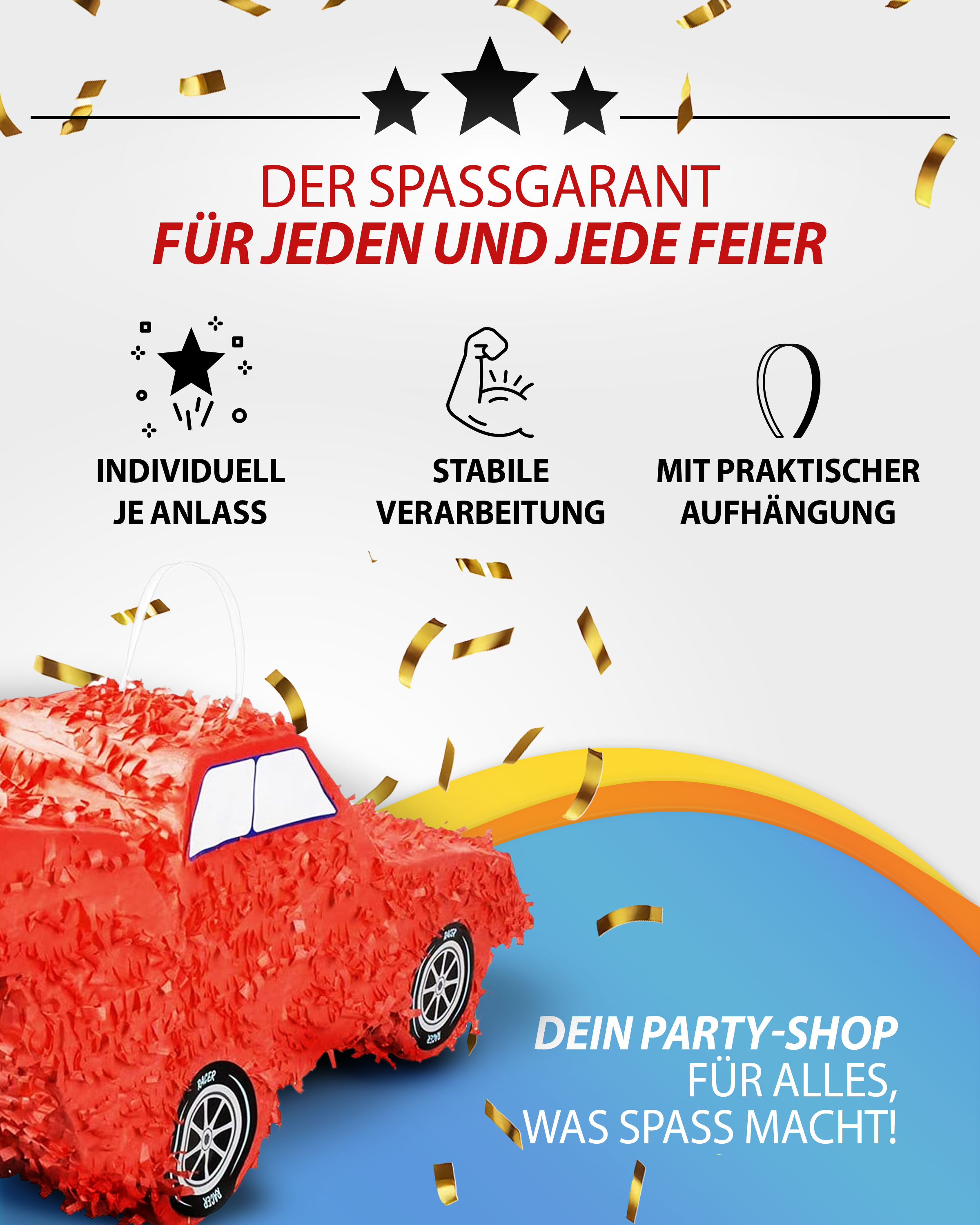 Pinata Rennwagen 15