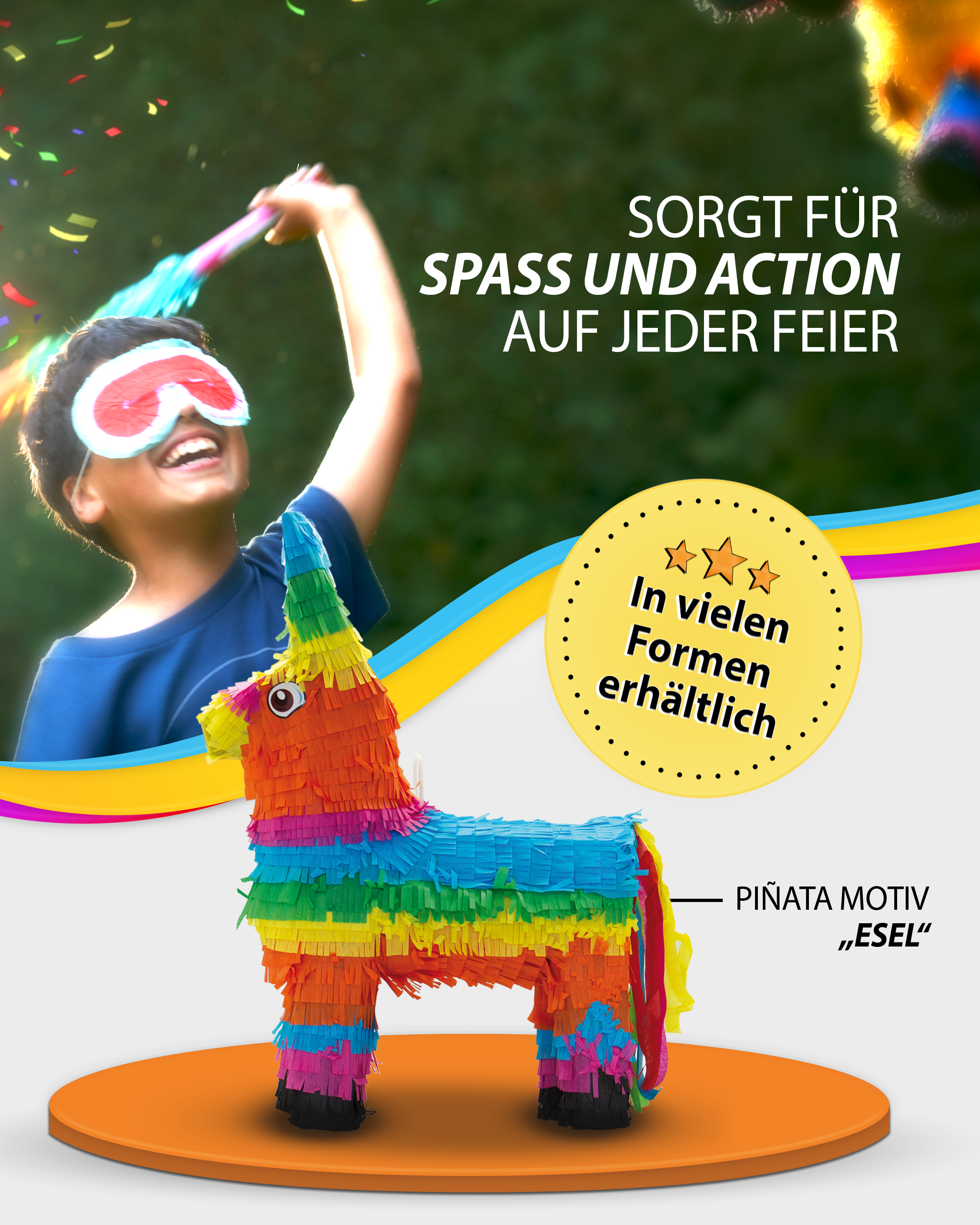 Piñata Donkey Traditional Mexican 11