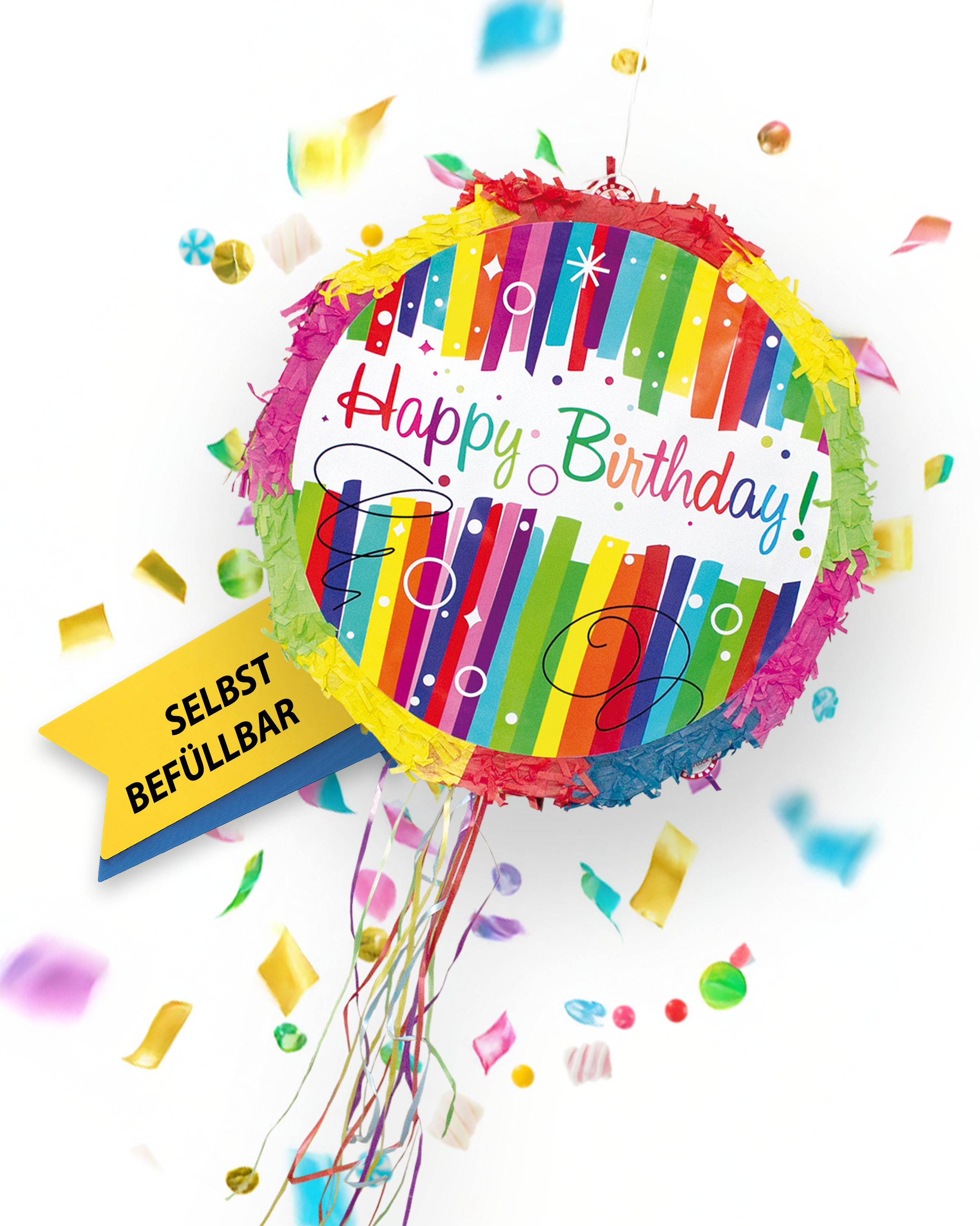 Piñata Colorful Happy Birthday 9