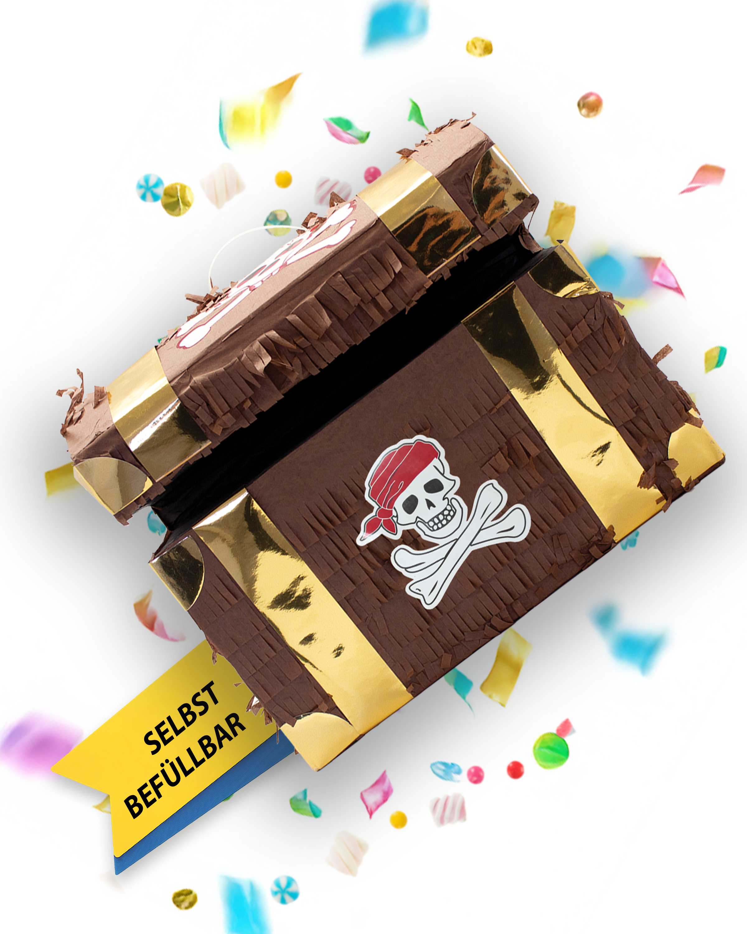Piñata treasure chest for pirate parties 9