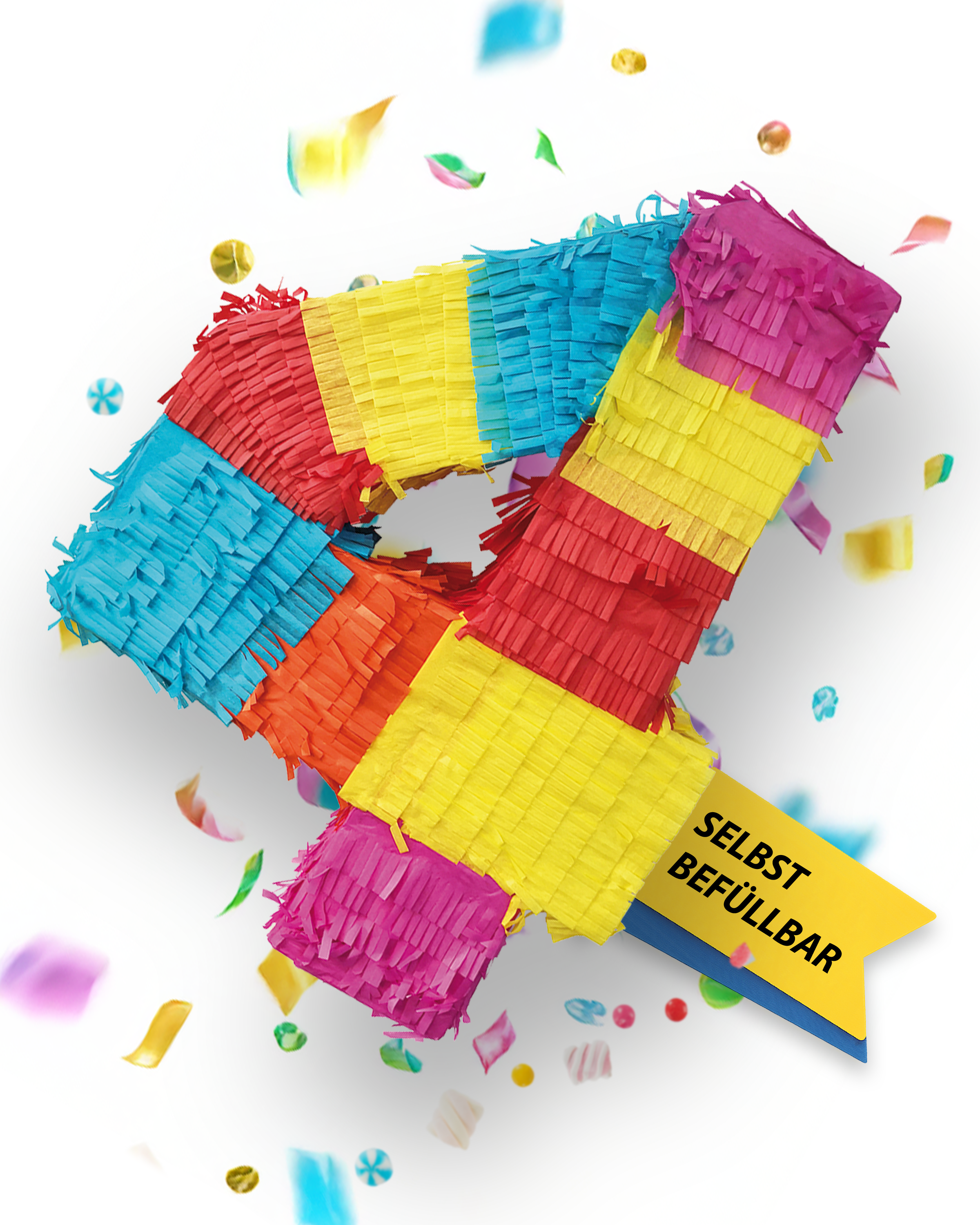 Piñata Zahl 4 9