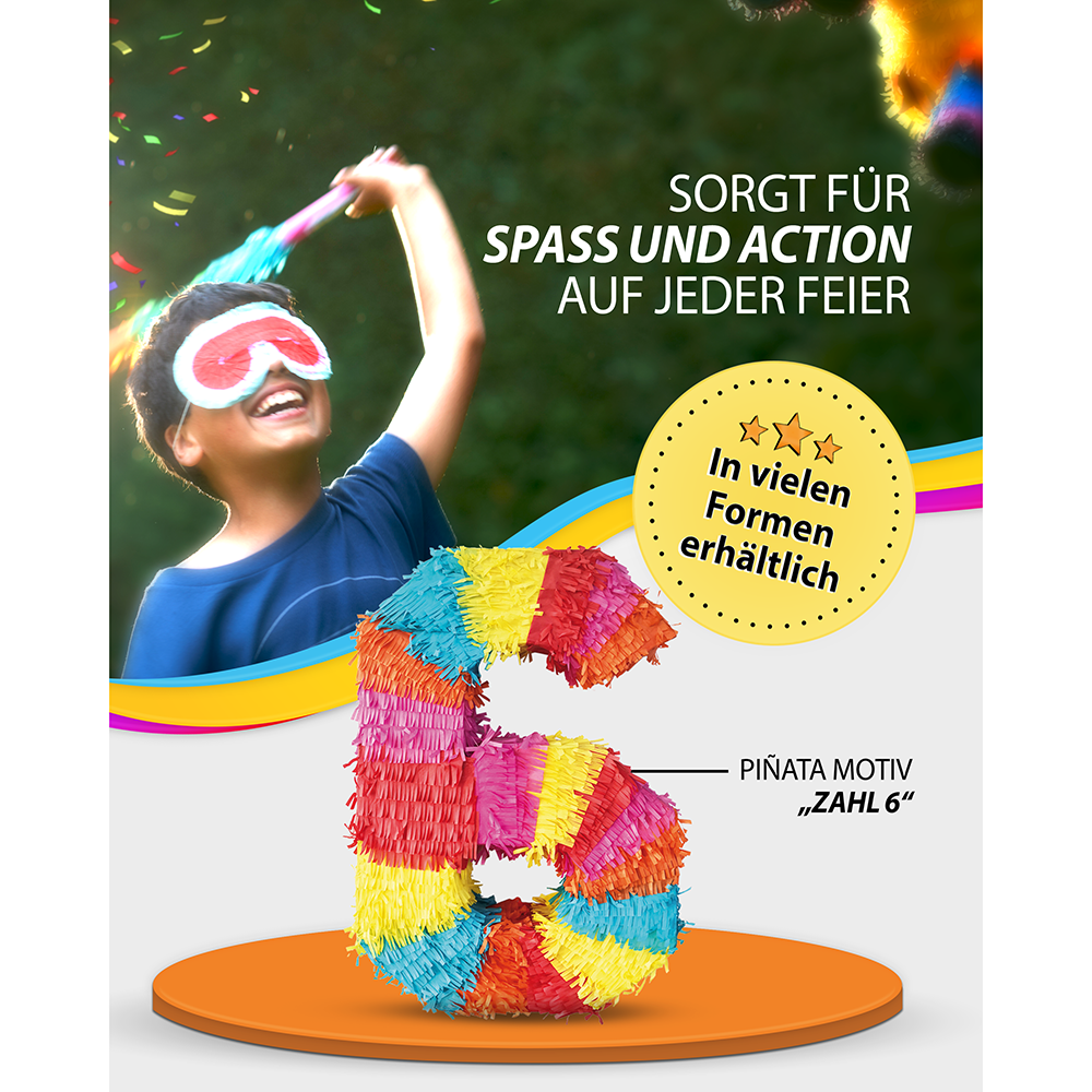 Piñata Number 6 3