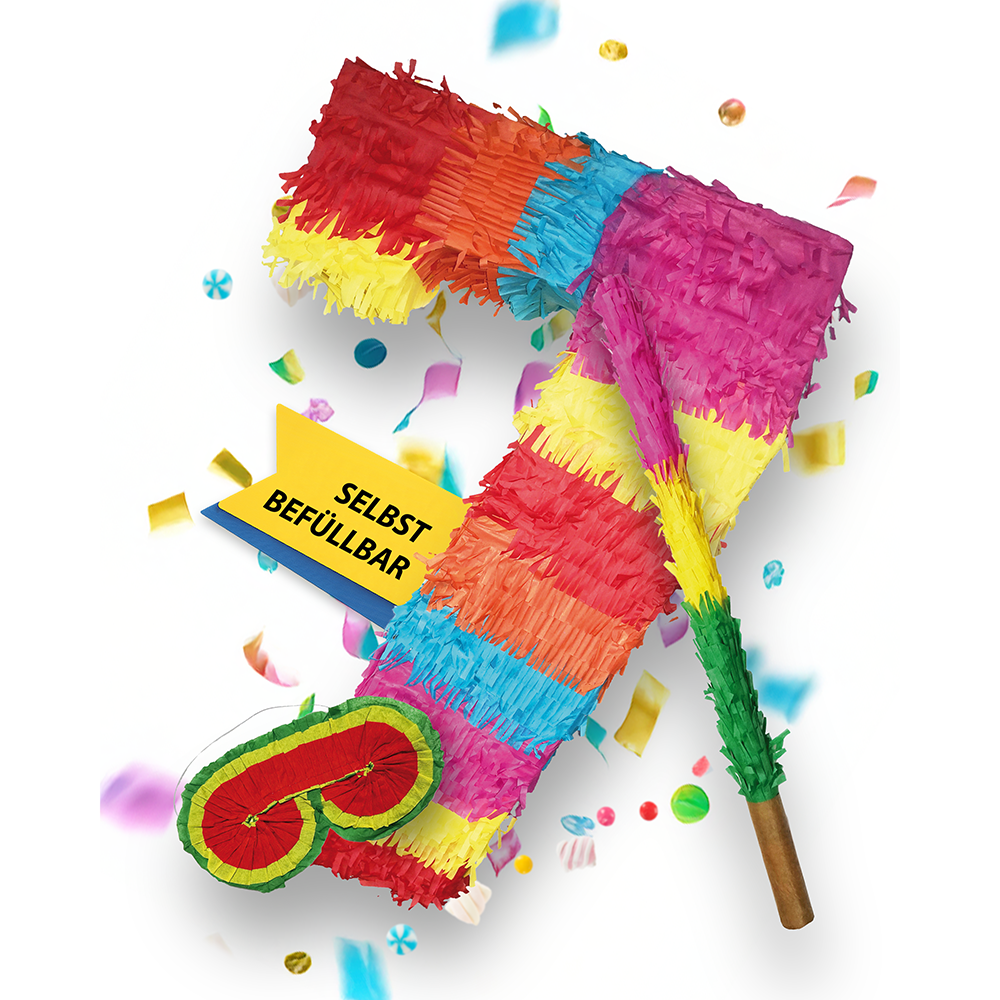 Pinata 7 Stick and Mask Birthday Decoration 2