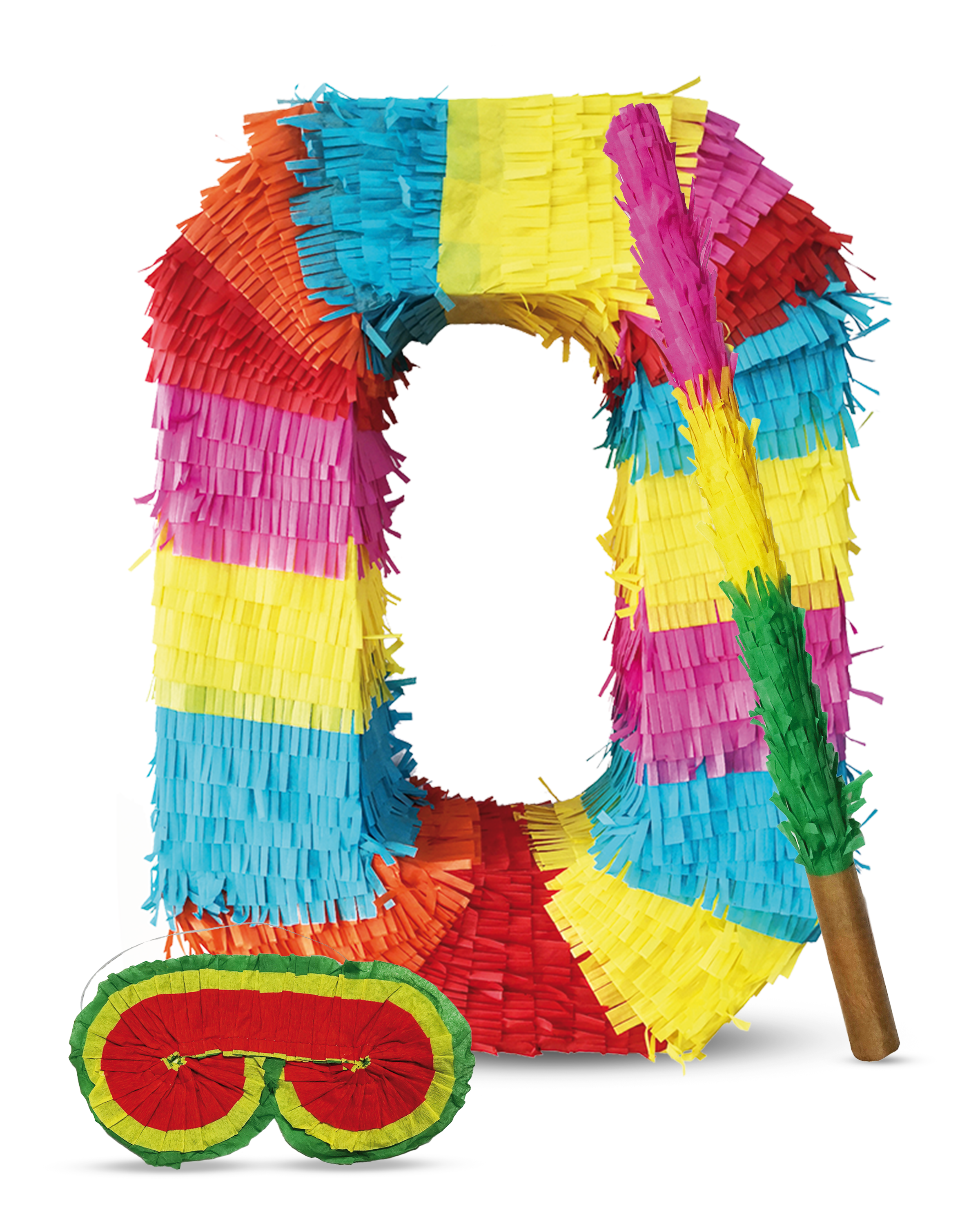 Pinata 0 stick and mask birthday decoration 16