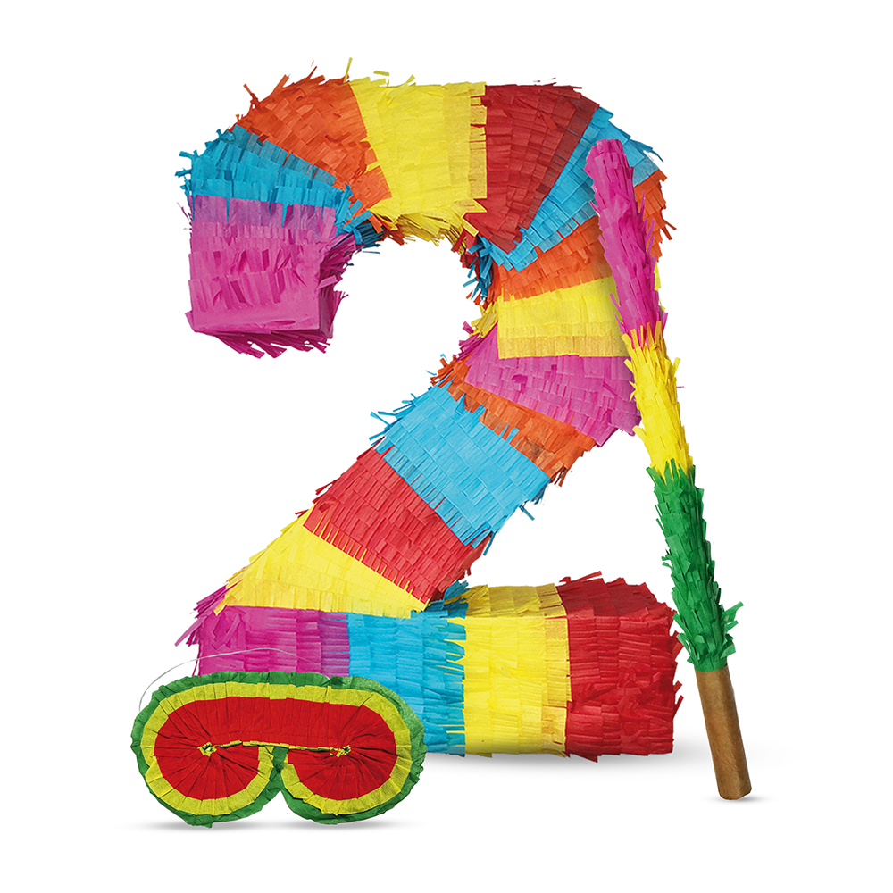 Pinata 2 Stab und Maske Geburtstag, Dekoration 8