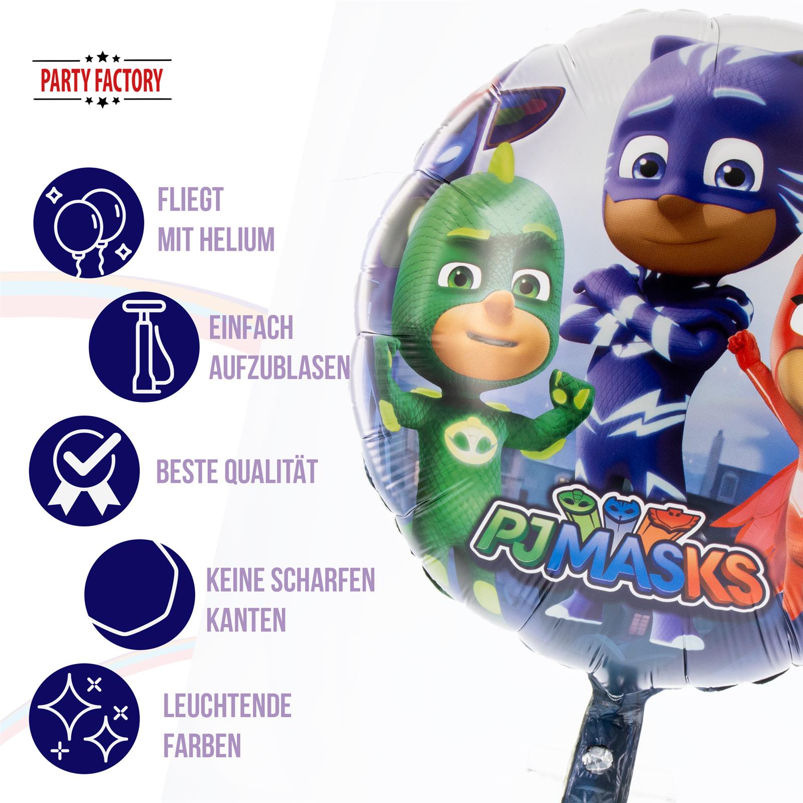 PJ MASKS Foil Balloon Ø45 cm colorful Motif 1 5