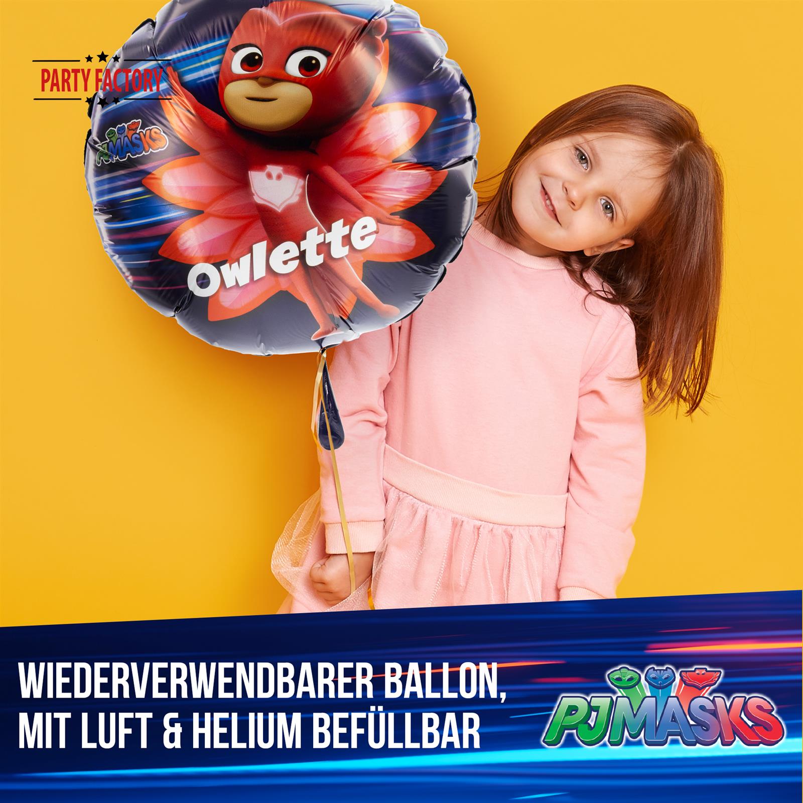 PJ MASKS Foil Balloon Ø45 cm colorful Owlette 2