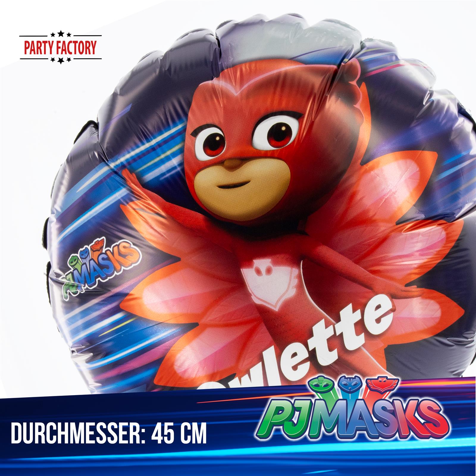 PJ MASKS Foil Balloon Ø45 cm colorful Owlette 3