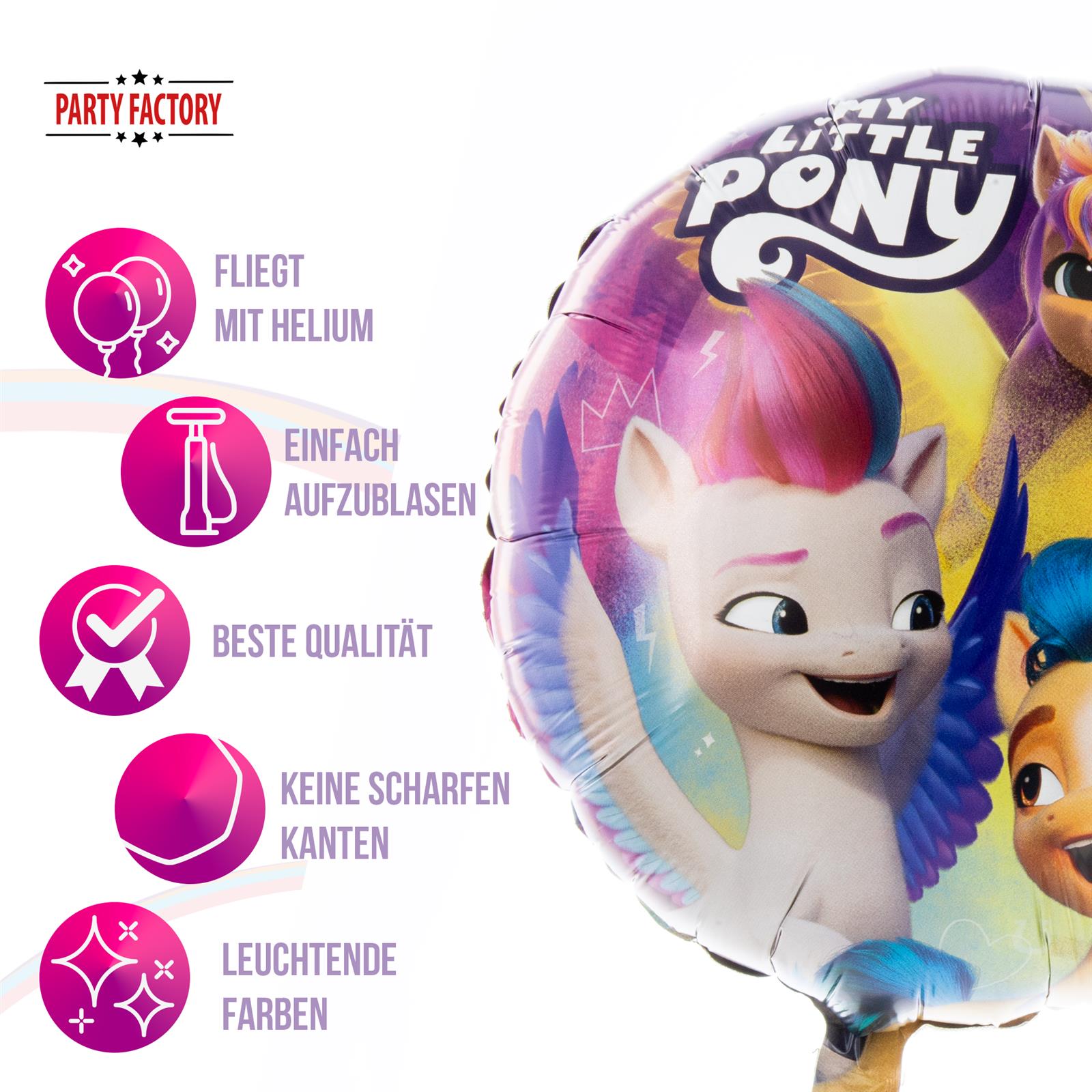 My Little Pony Foil Balloon Ø45 cm Round Design 3 5