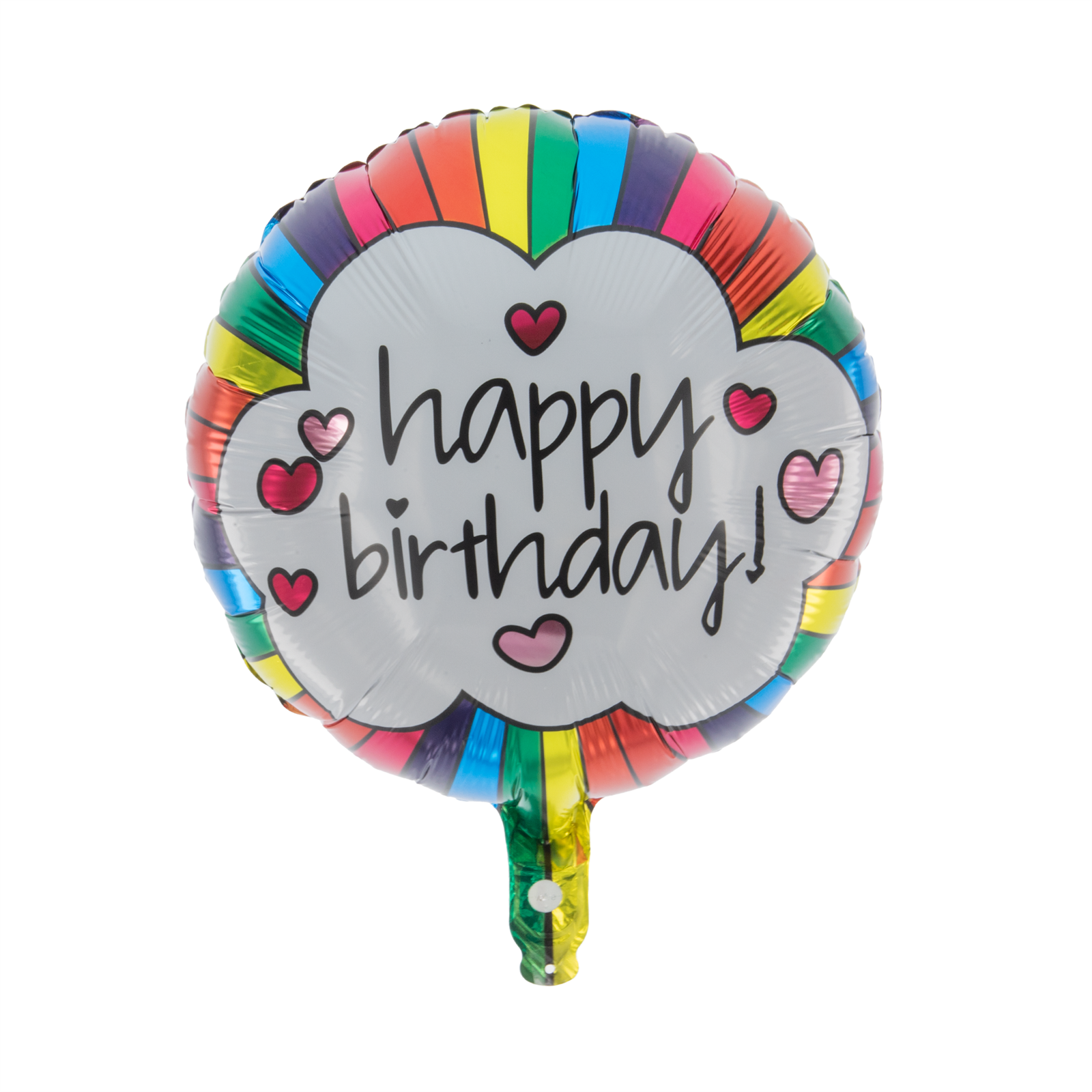 Folienballon Rund Happy Birthday Wolke 45cm 1