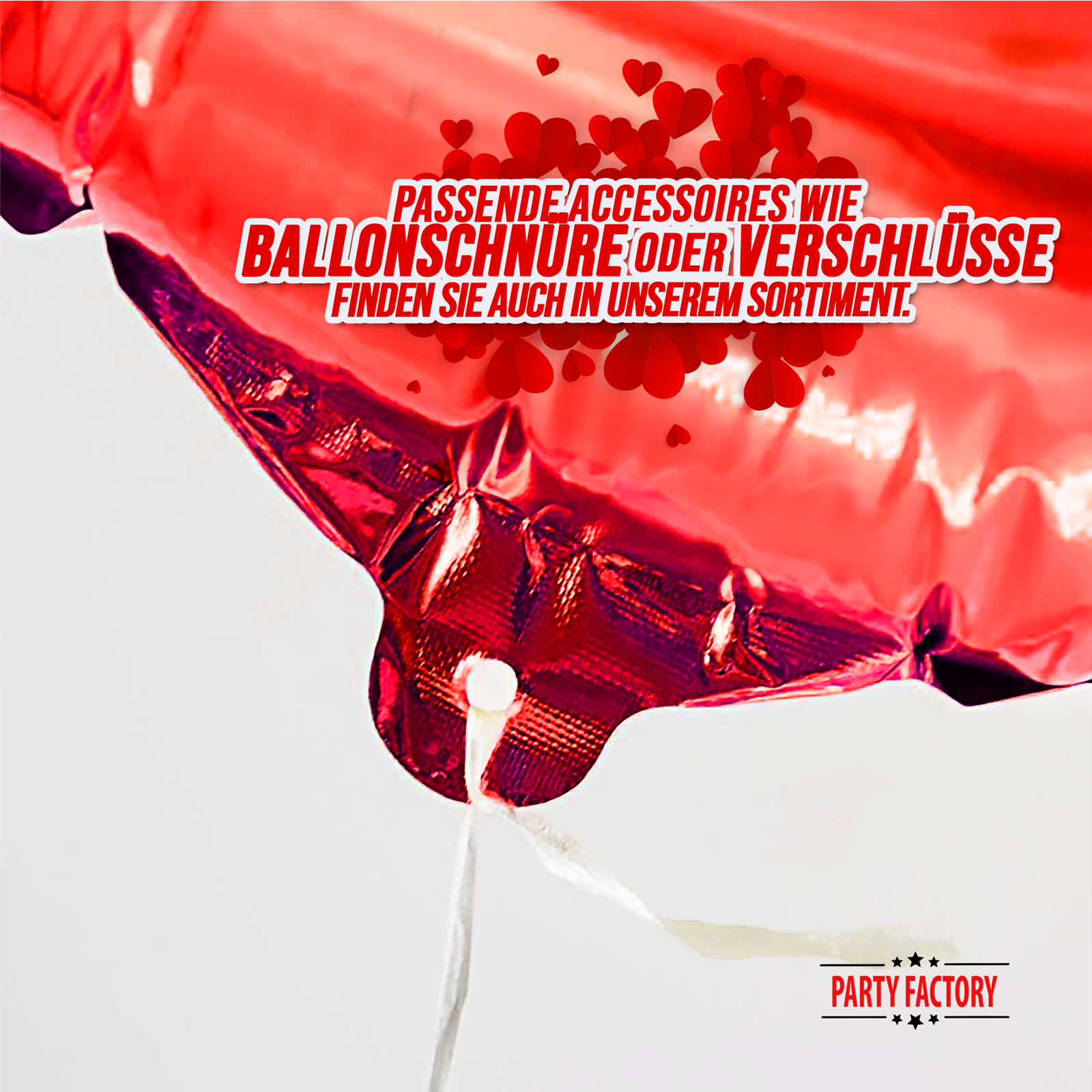 Folienballon Herz silber Herzen 45cm 6