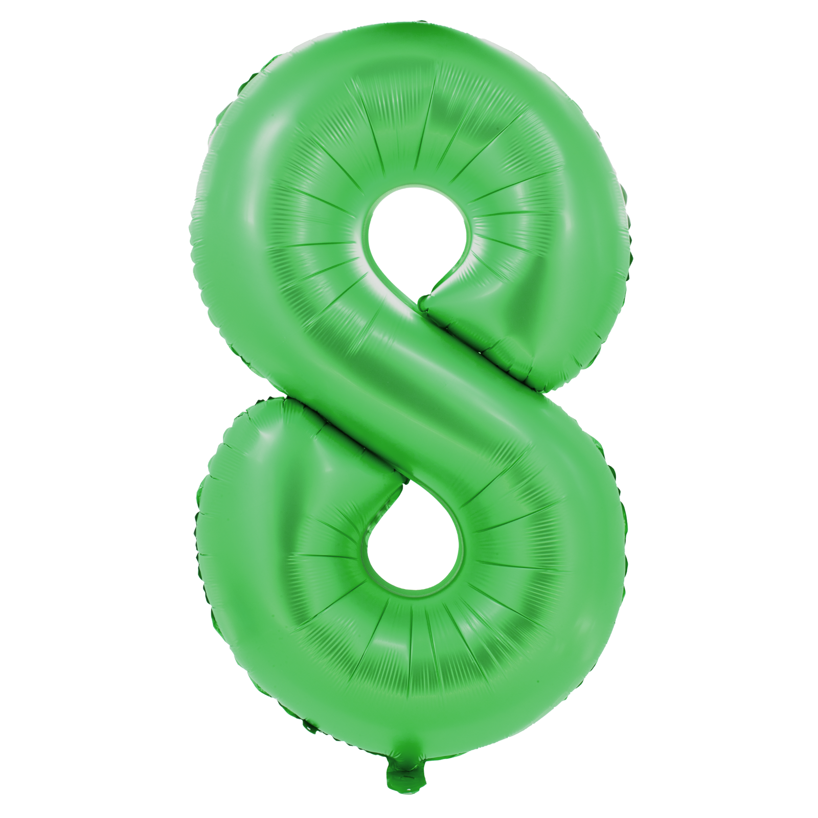 Foil balloons, number balloon, matte green, 100 cm, numbers 0-9 10