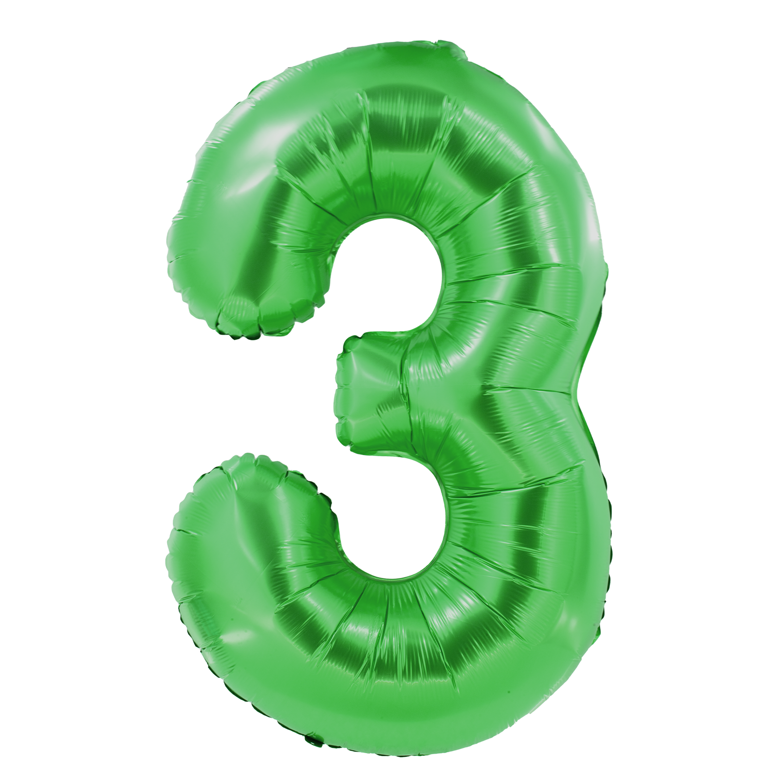 Foil balloons, number balloon, matte green, 100 cm, numbers 0-9 5