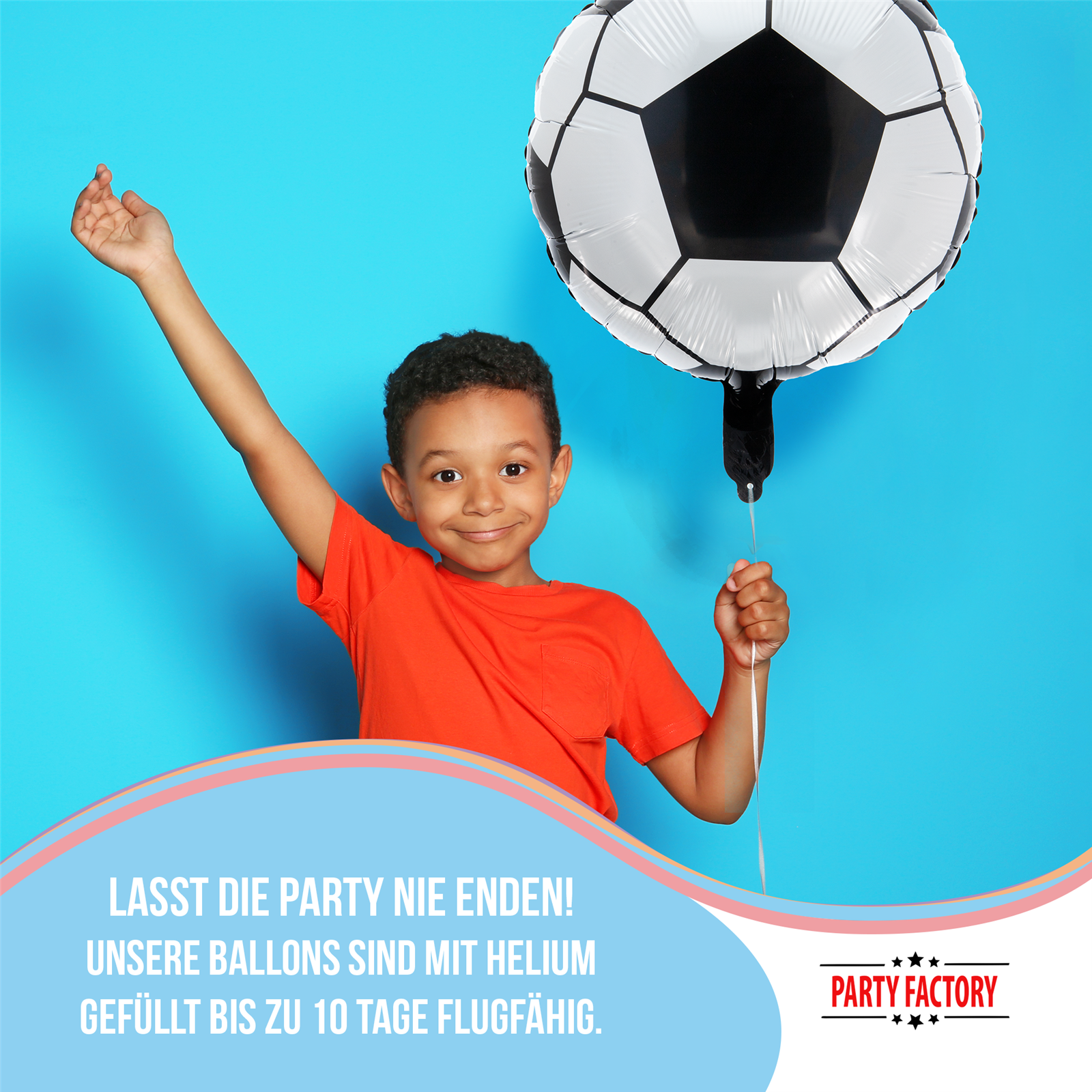Foil Balloon Round Football 45cm 3