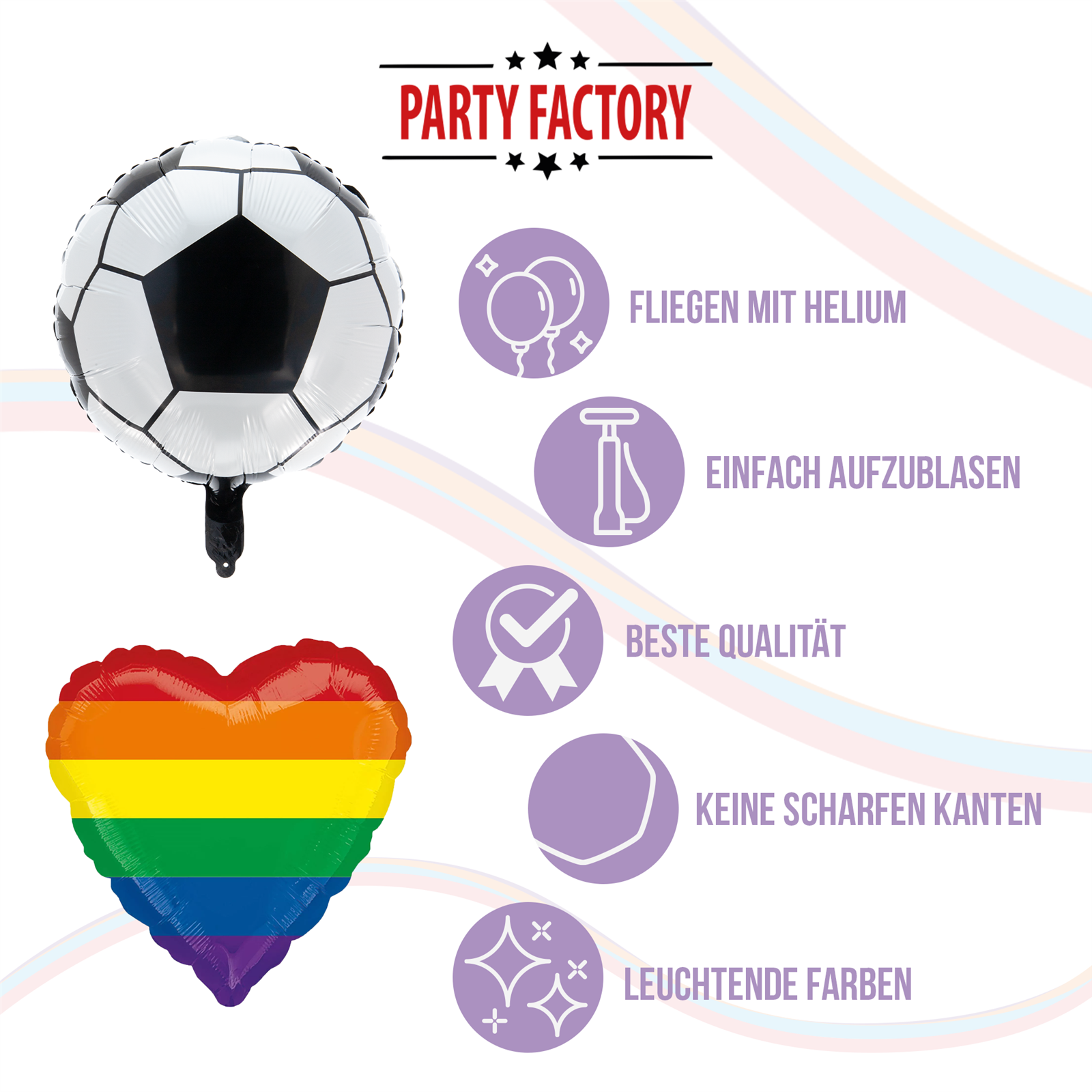 Foil Balloon Round Football 45cm 5