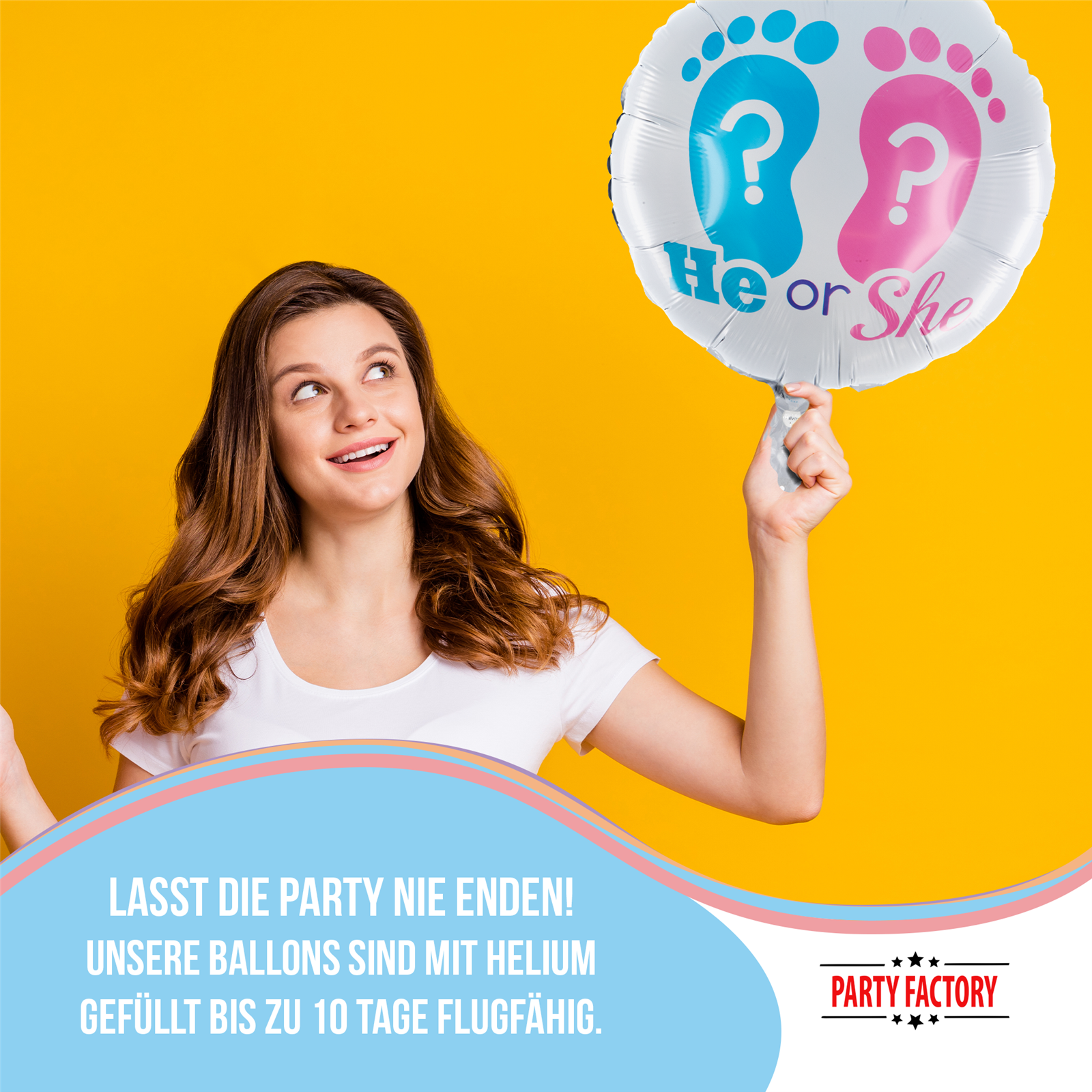 Folienballon Rund Girl or Boy rund 45cm 3