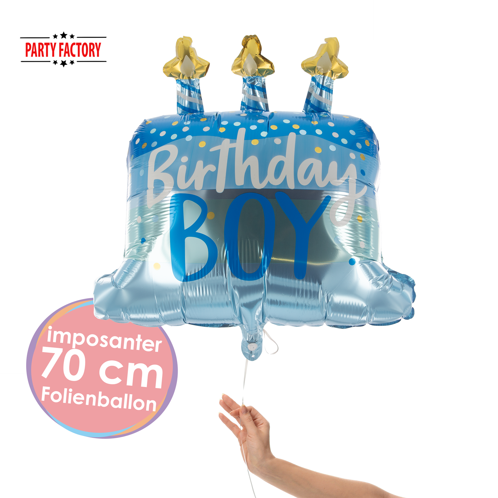 Foil balloon Shape Birthday Boy 70x60cm 2