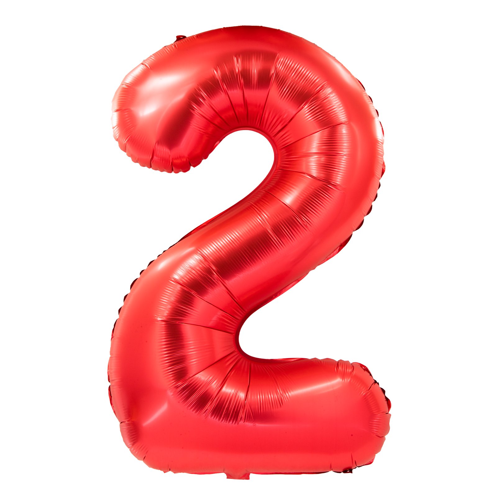 Foil balloons, number balloon, matte red, 100 cm, numbers 0-9 10