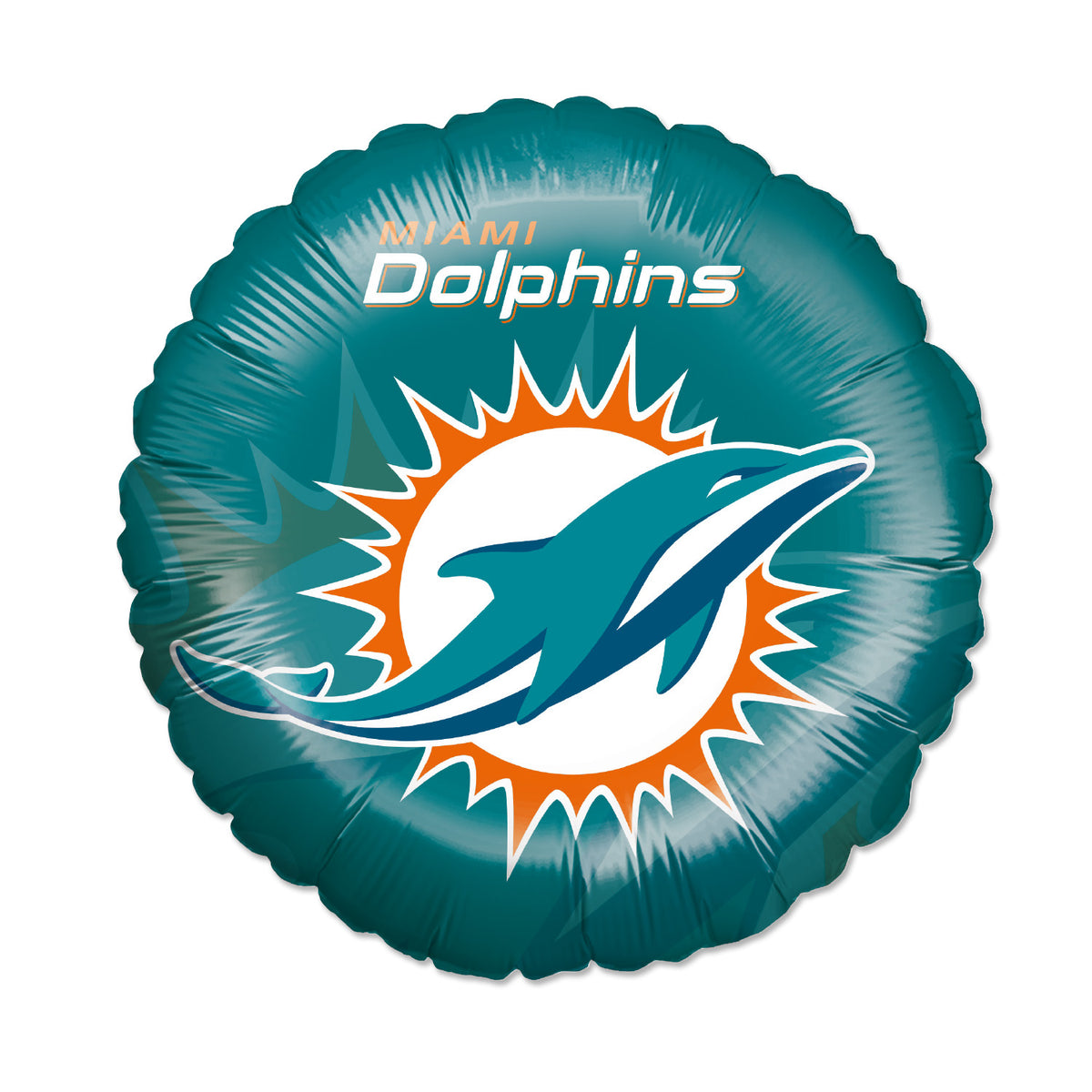 NFL Miami Dolphins Folienballon rund 45 cm 2