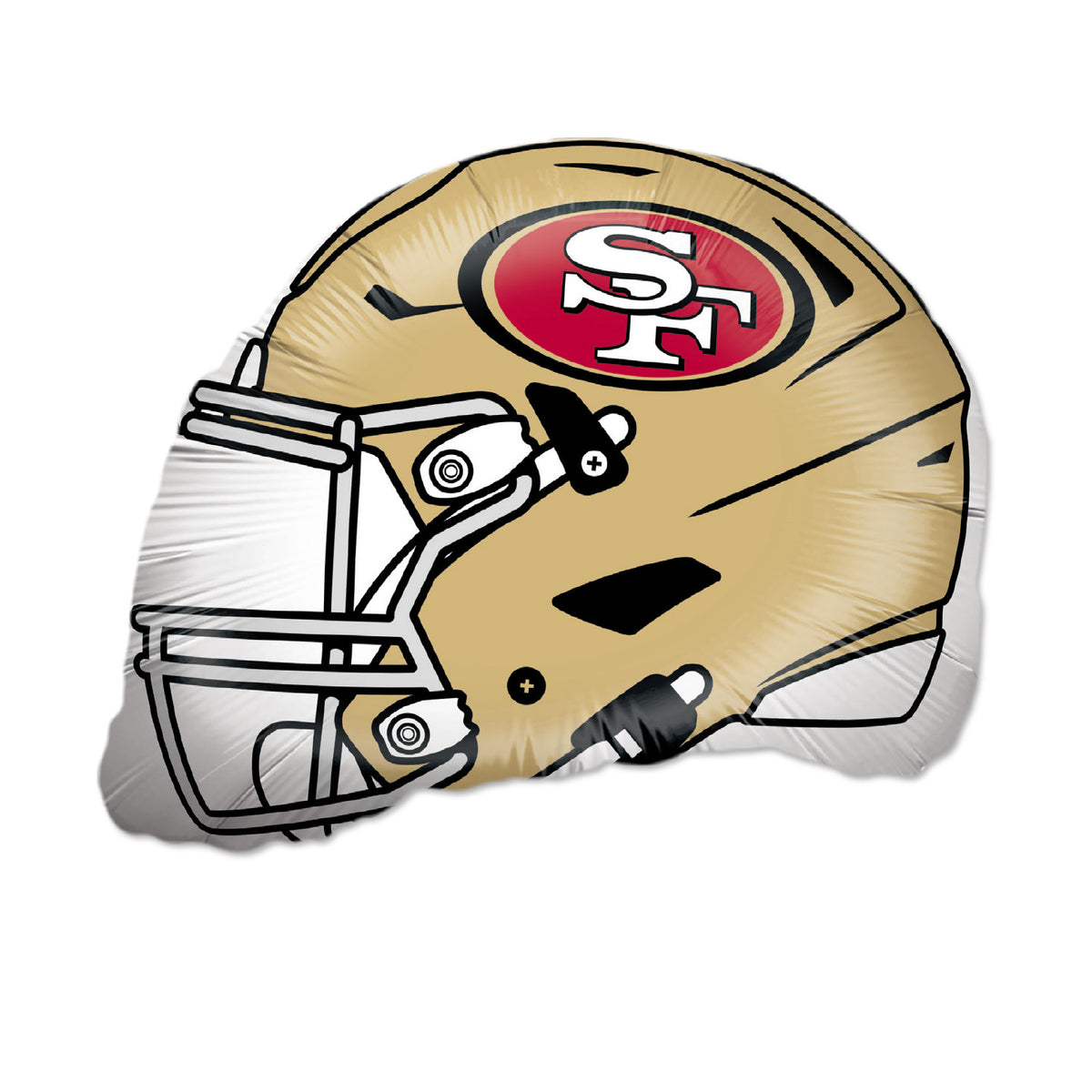 NFL San Francisco Folienballon Shape 50x45 cm gold 2