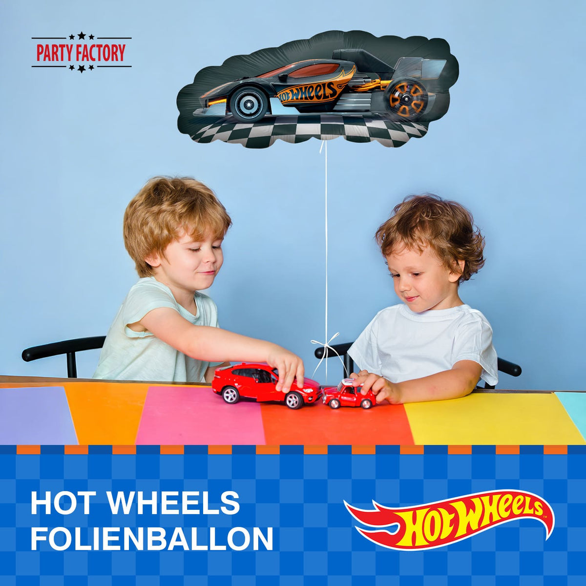 Hot Wheels Folienballon 66 x 37 cm Shape Rennwagen 3