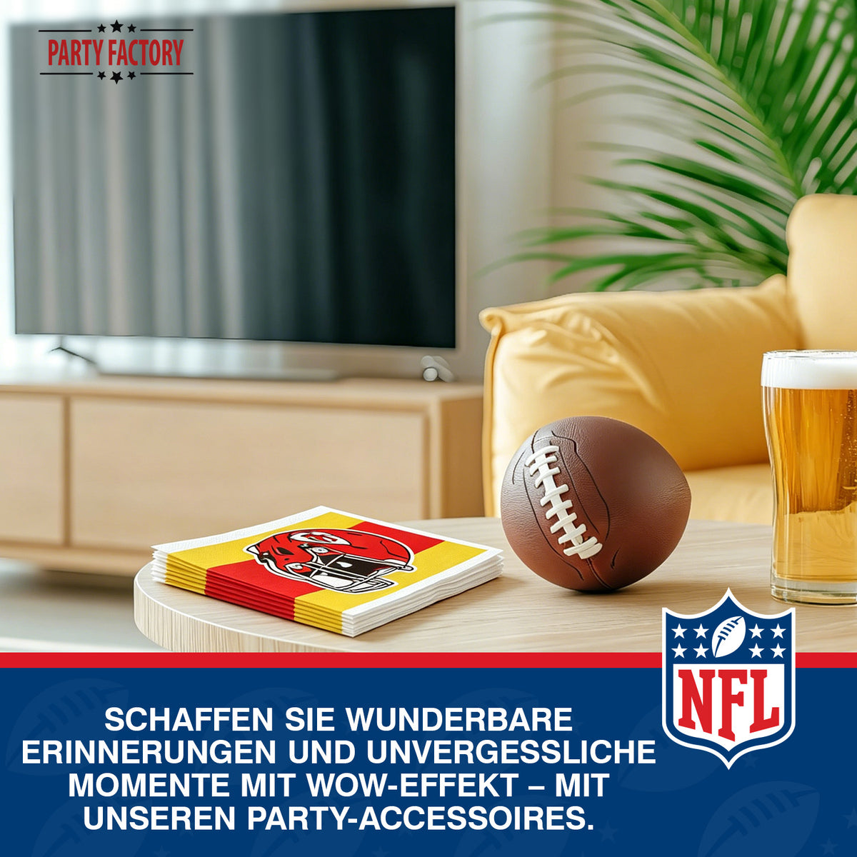 NFL Kansas City Chiefs Servietten 3-lagig 20er 7