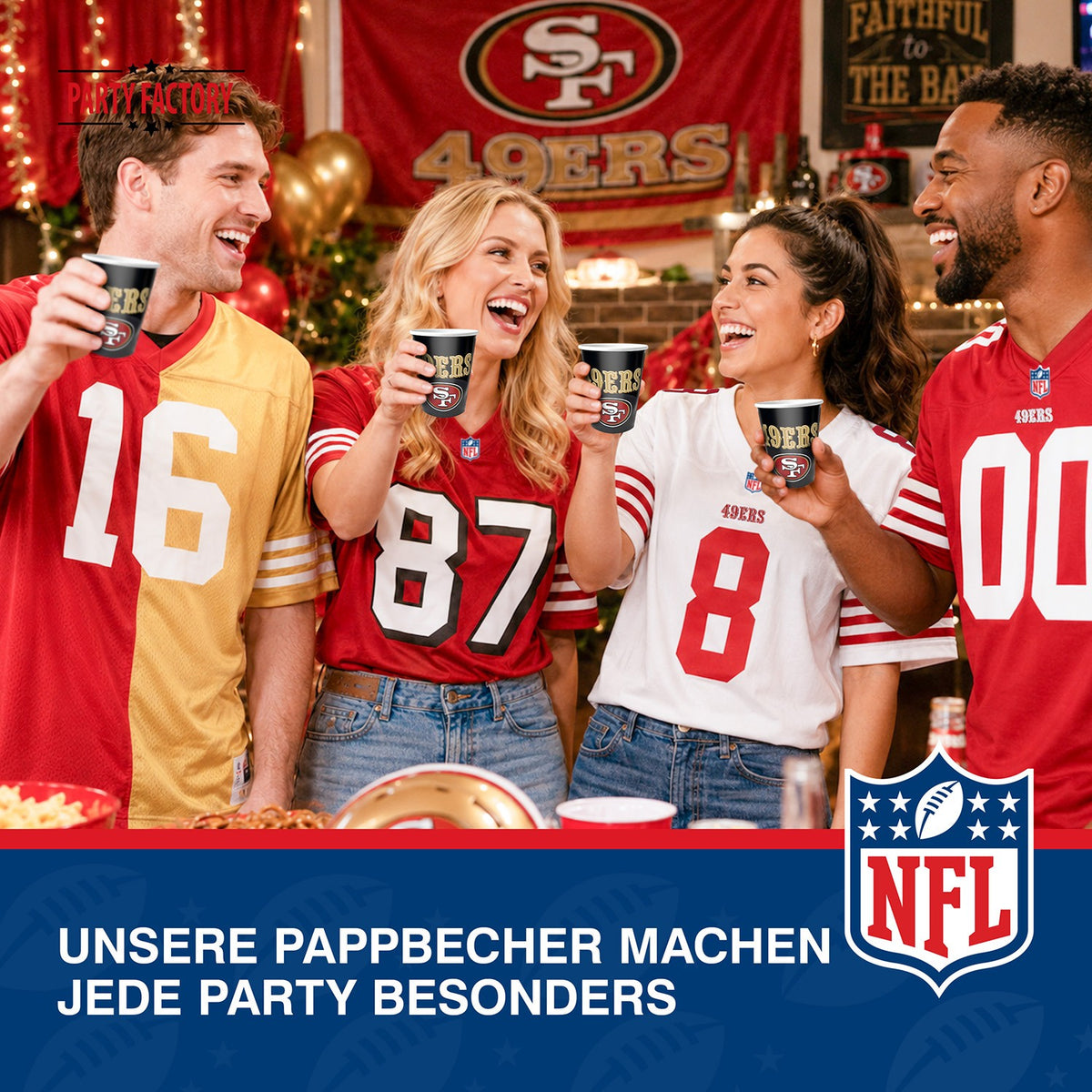 NFL San Francisco Pappbecher 250 ml 8er 7
