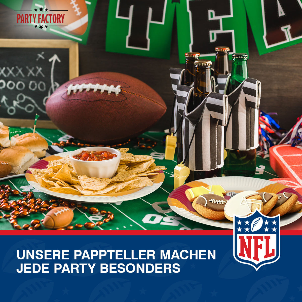 NFL Kansas City Chiefs Pappteller 23 cm 8er 7