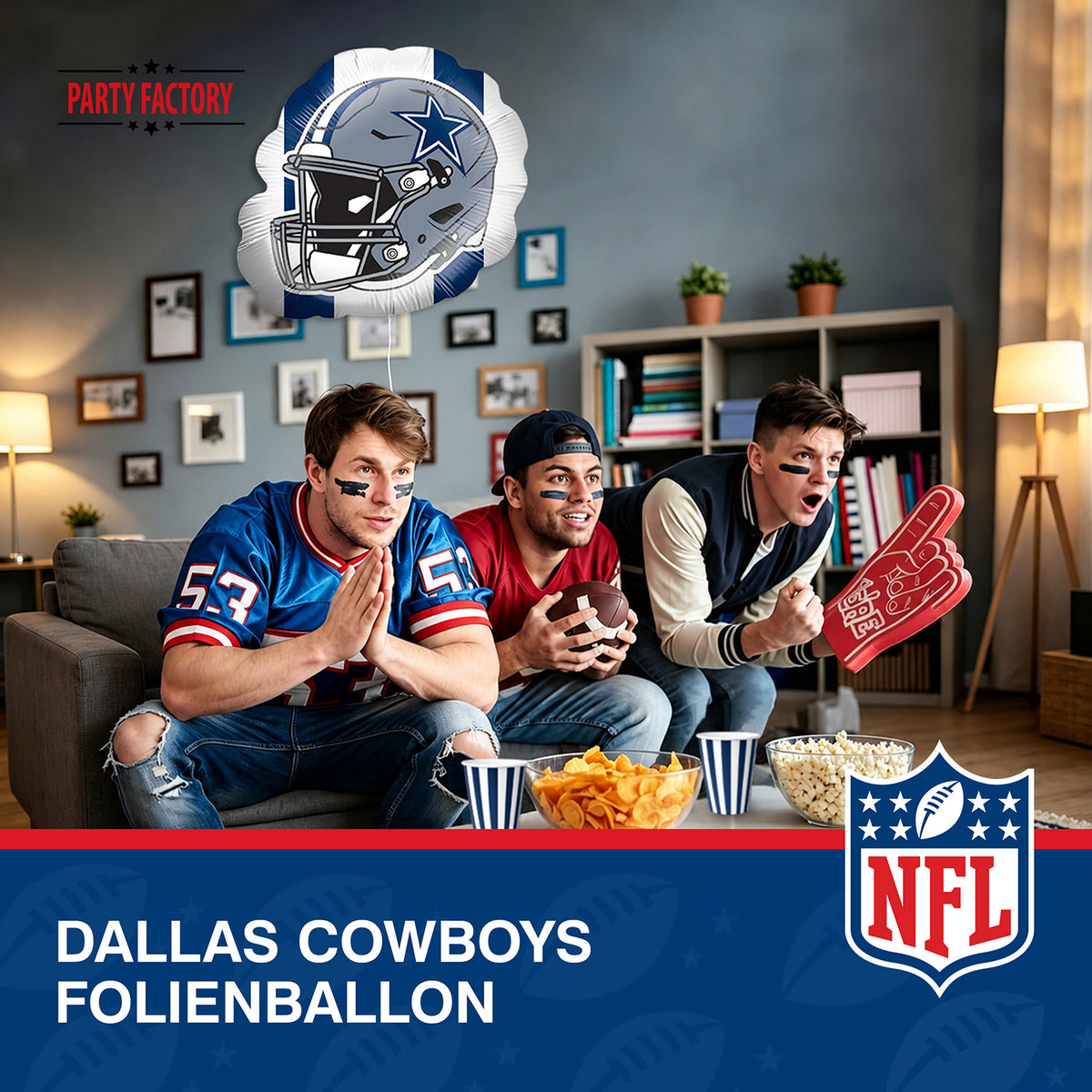 NFL Dallas Cowboys Folienballon Shape 50x45 cm 3