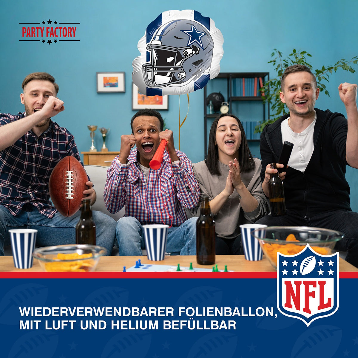 NFL Dallas Cowboys Folienballon Shape 50x45 cm 4