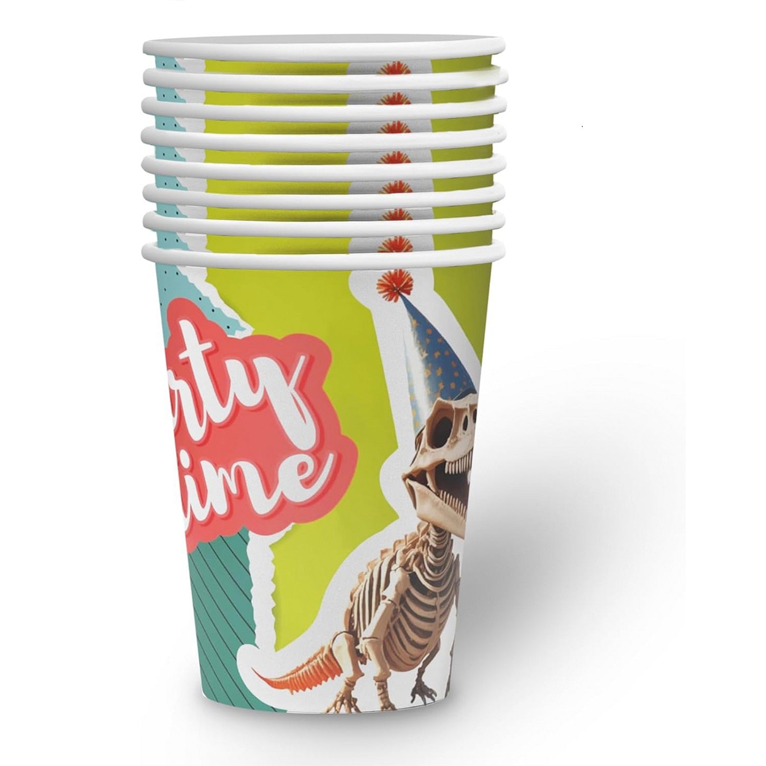 Becher Dino Skelett 8er-Pack 250  ml 8