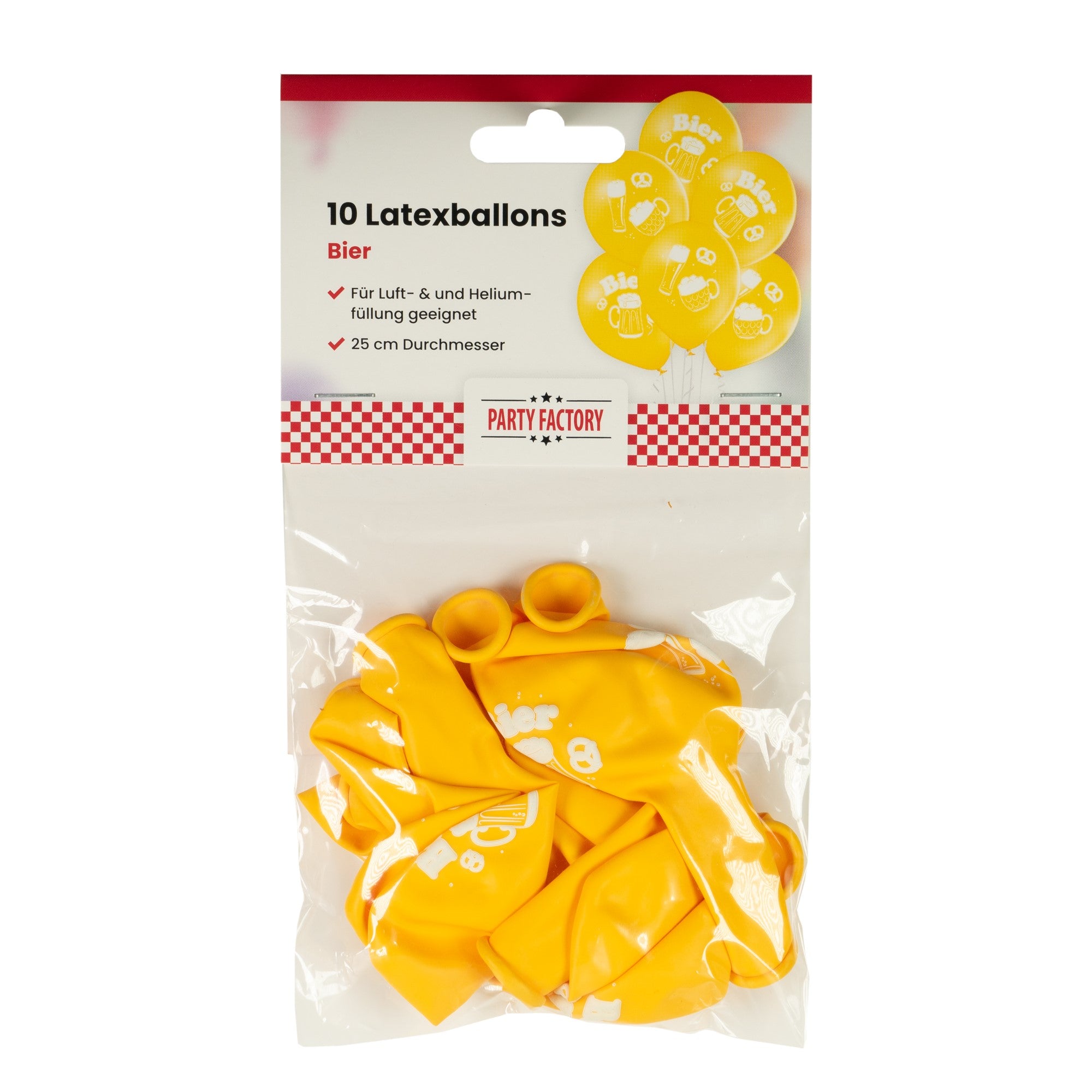 Latexballons 10er Pack Bier 2