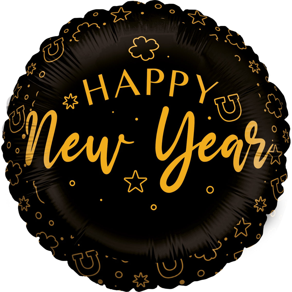 Folienballon Happy New Year Gold Rund 45cm 3