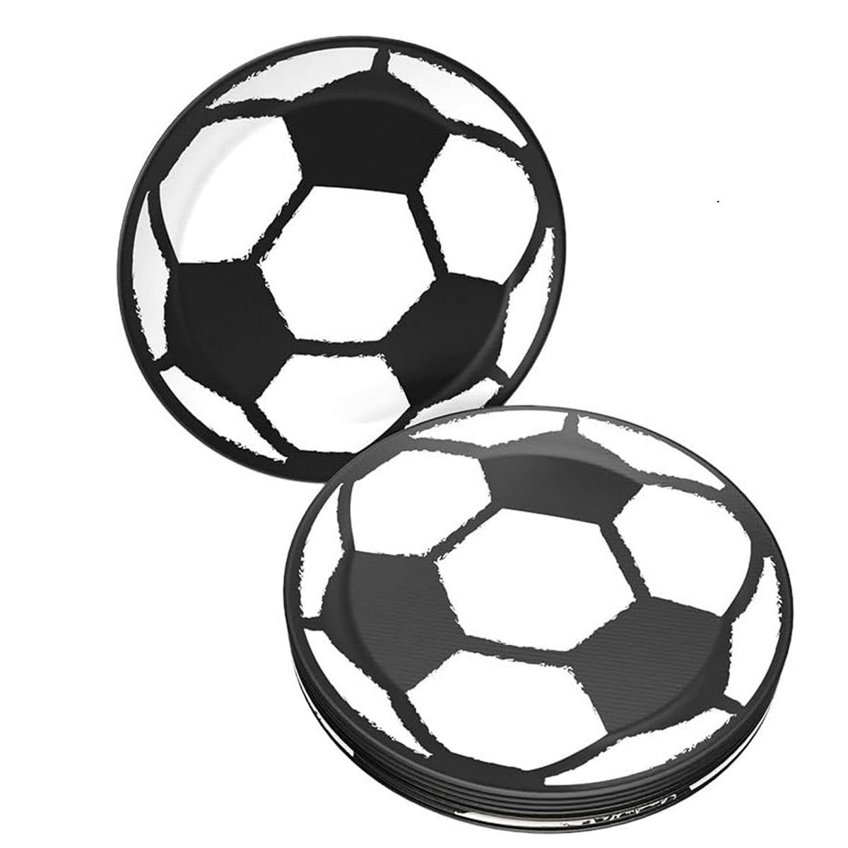 Football Goal Plates 8-pack Ø 23 cm Paper Plates for Children's Birthday Party and Celebration 8