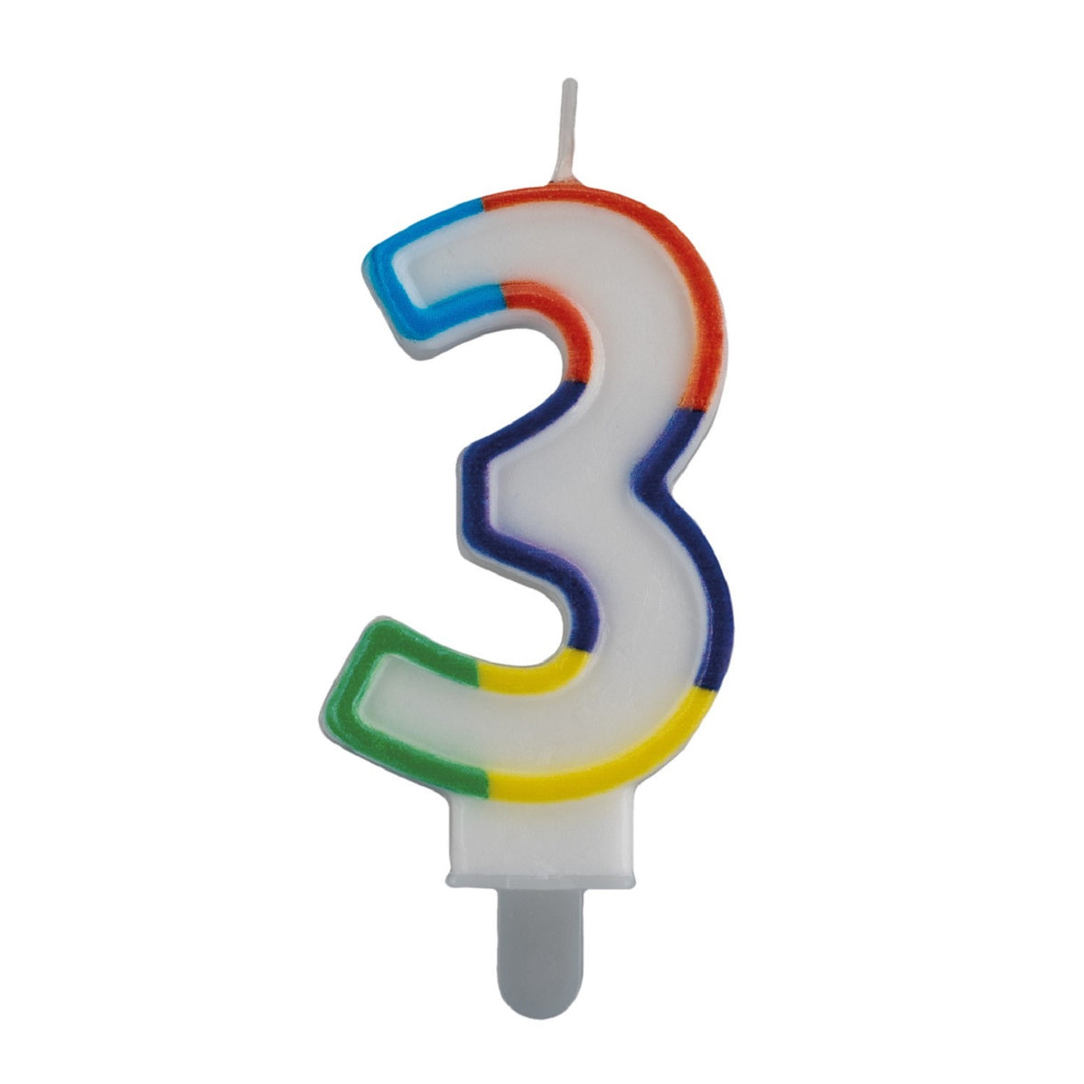 Geburtstags-Kerzen multicolor Rand Nr. 3 2