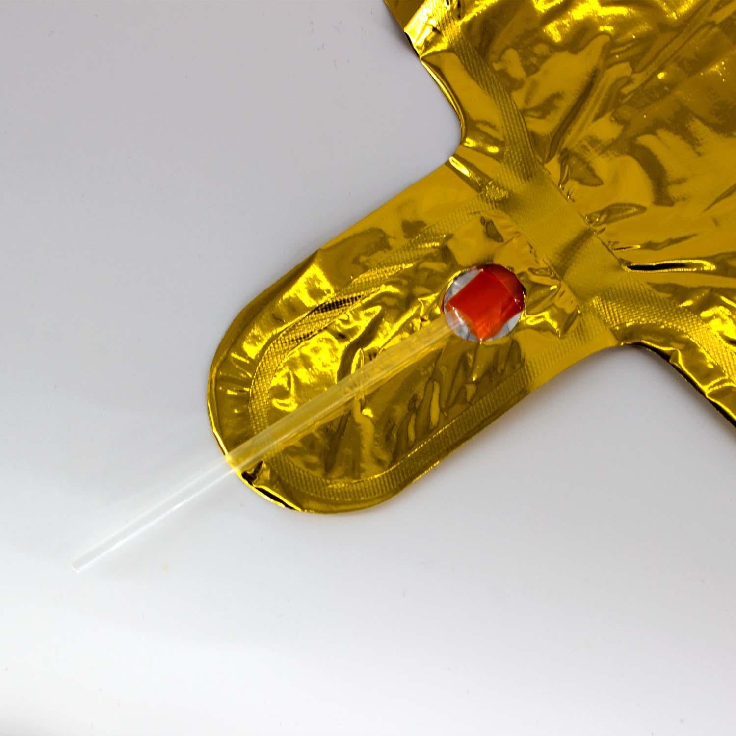 Foil balloons, number balloon in gold, 100 cm, numbers 0-9, shiny 3