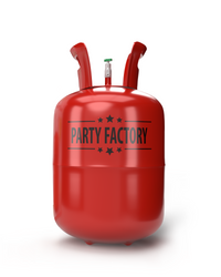 Ballongas Helium für bis zu 50 Luftballons, 0,4m³ Einwegflasche