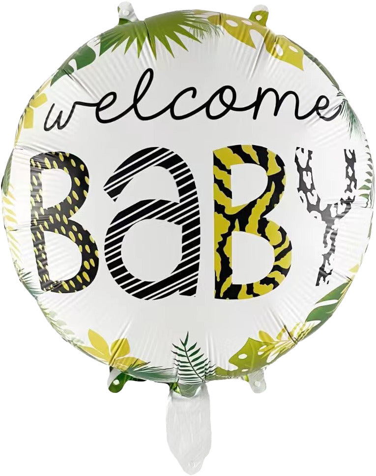 Foil balloon round Welcome Baby 45cm 1