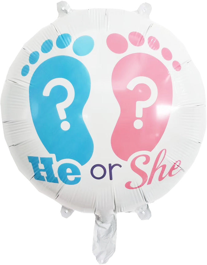 Folienballon Rund Girl or Boy rund 45cm 8